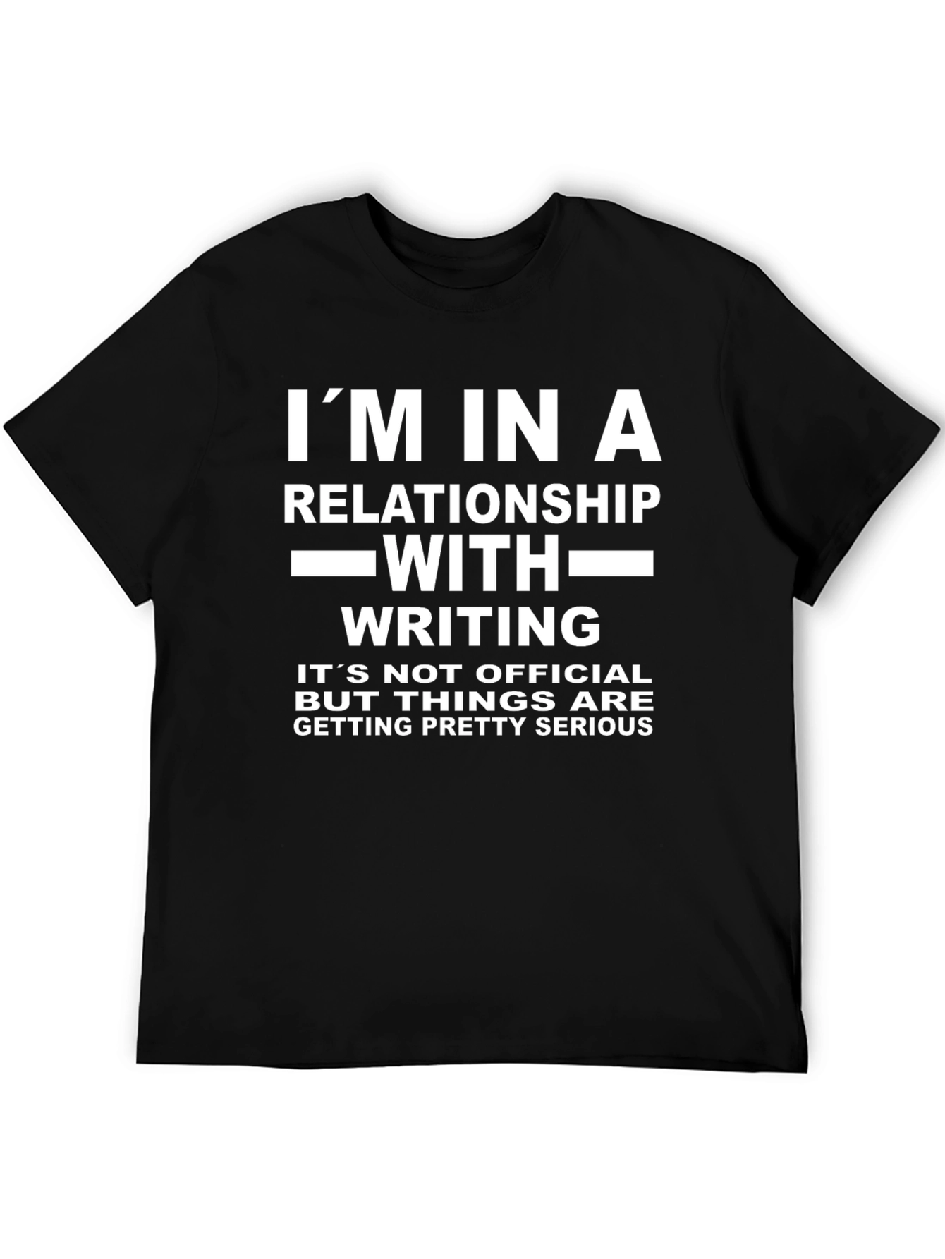 Black Relationship with Writing T-Shirt view 5