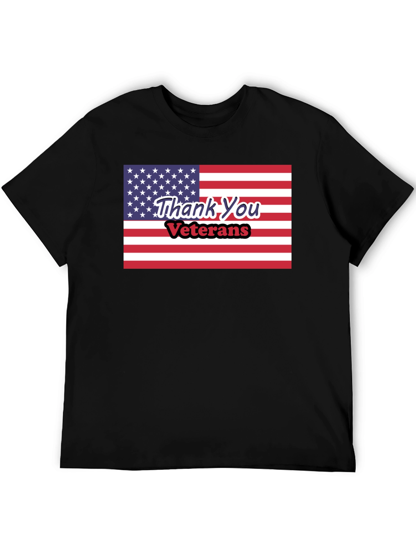 Thank You Veterans American Flag T-Shirt - 5