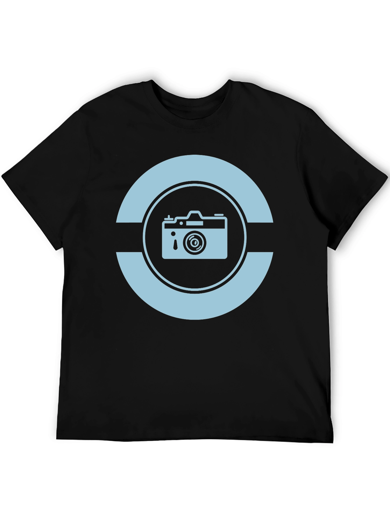Black Retro Camera Graphic T-Shirt - Black view 5