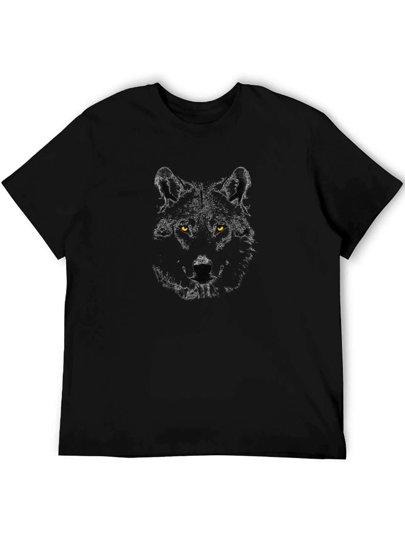 Black Black Wolf Graphic Tee - Fierce Style view 5