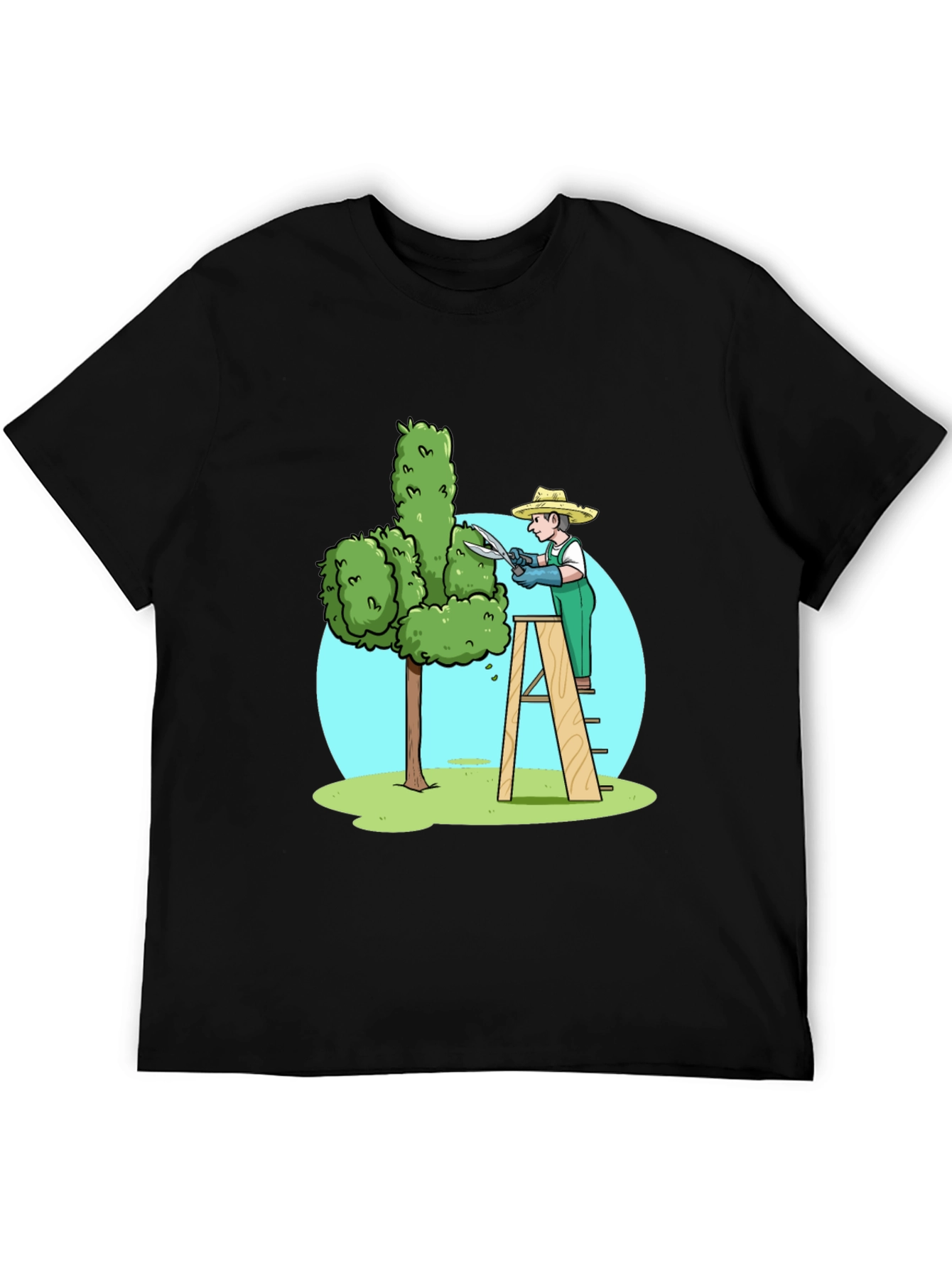 Black Funny Garden Humor T-Shirt view 5