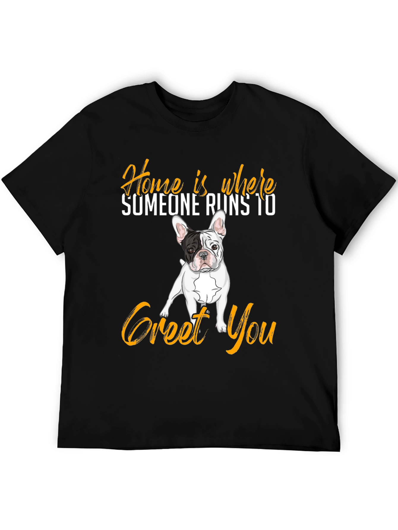 Black Home is Where Dog Runs T-Shirt view 5