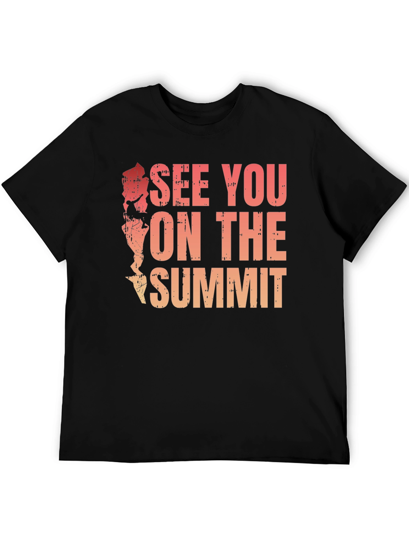 Black See You On The Summit T-Shirt - Mountain Climbing Tee view 5