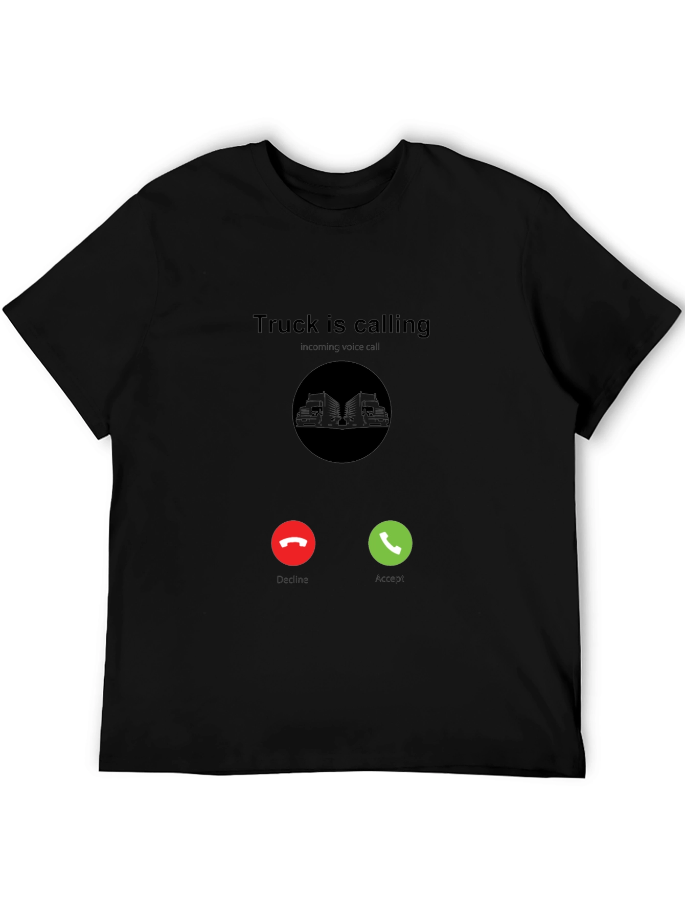 Black Truck Is Calling Black T-Shirt view 5