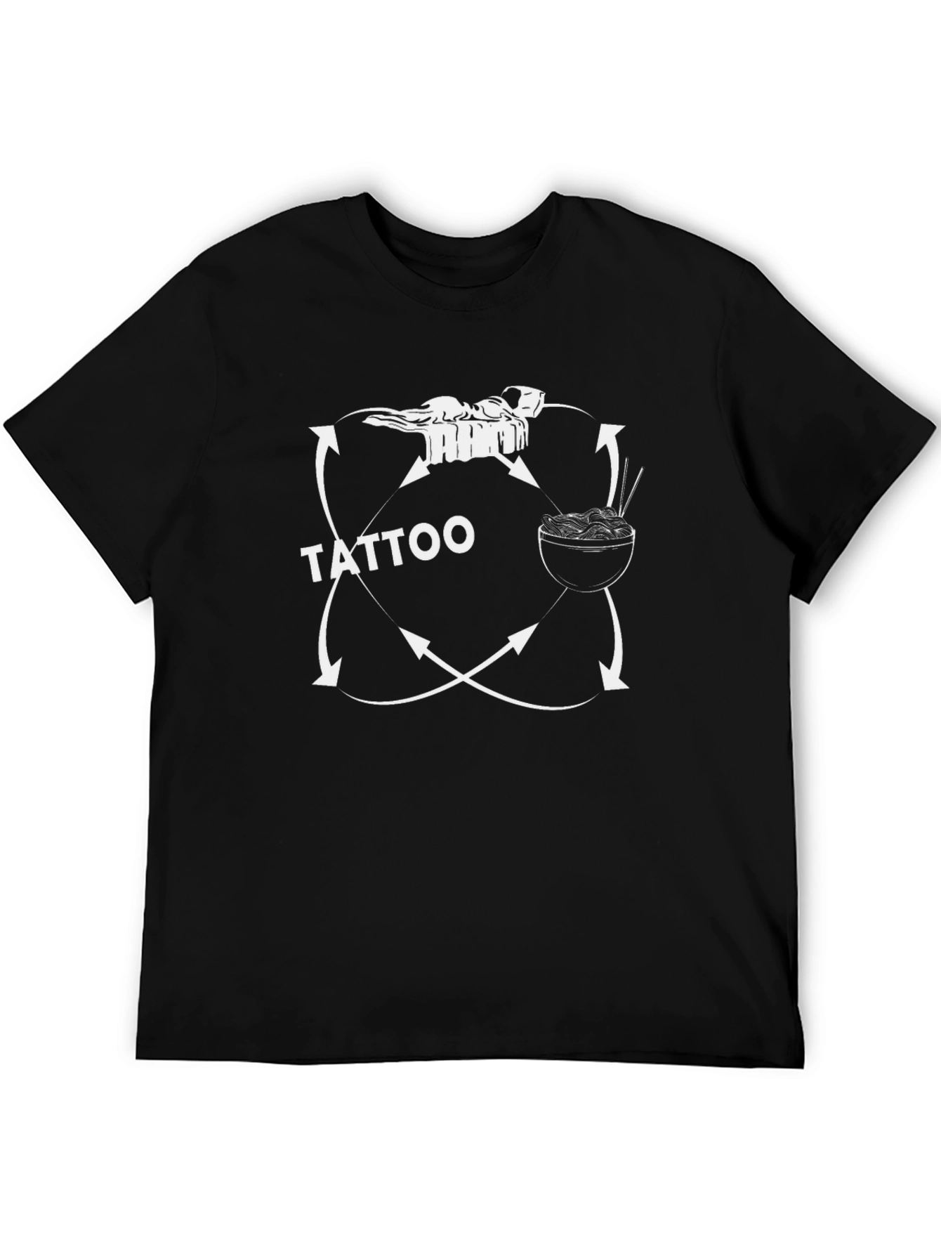 Tattoo Graphic Black T-Shirt - 5