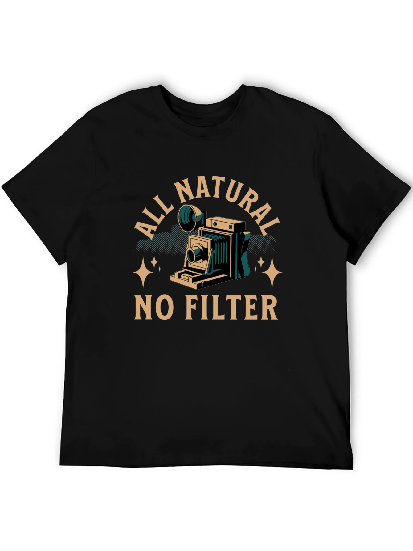 Black All Natural No Filter Graphic Tee view 5