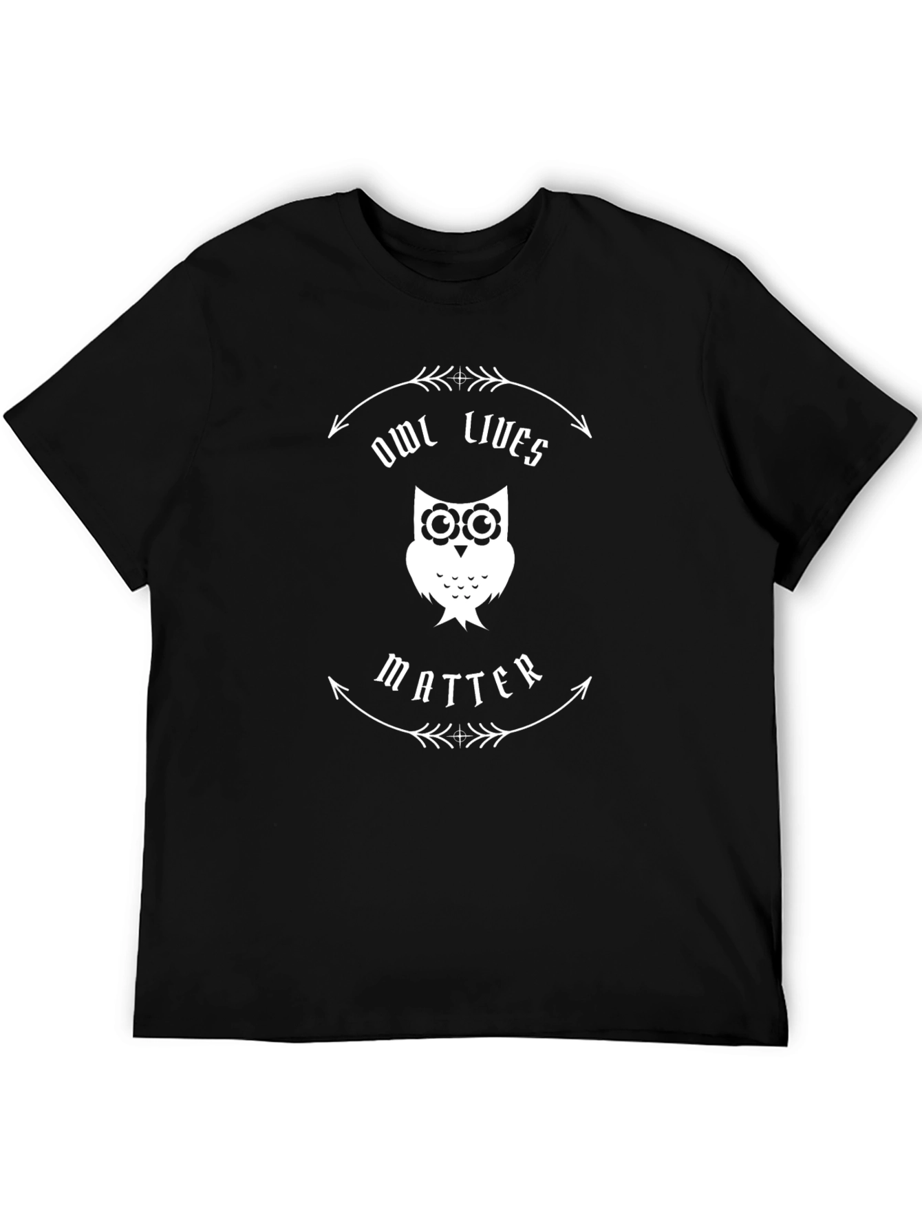 Black Owl Lives Matter Graphic T-Shirt view 5