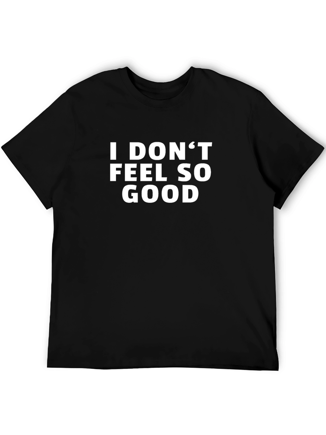 Black I Don't Feel So Good Graphic Tee - Black view 5