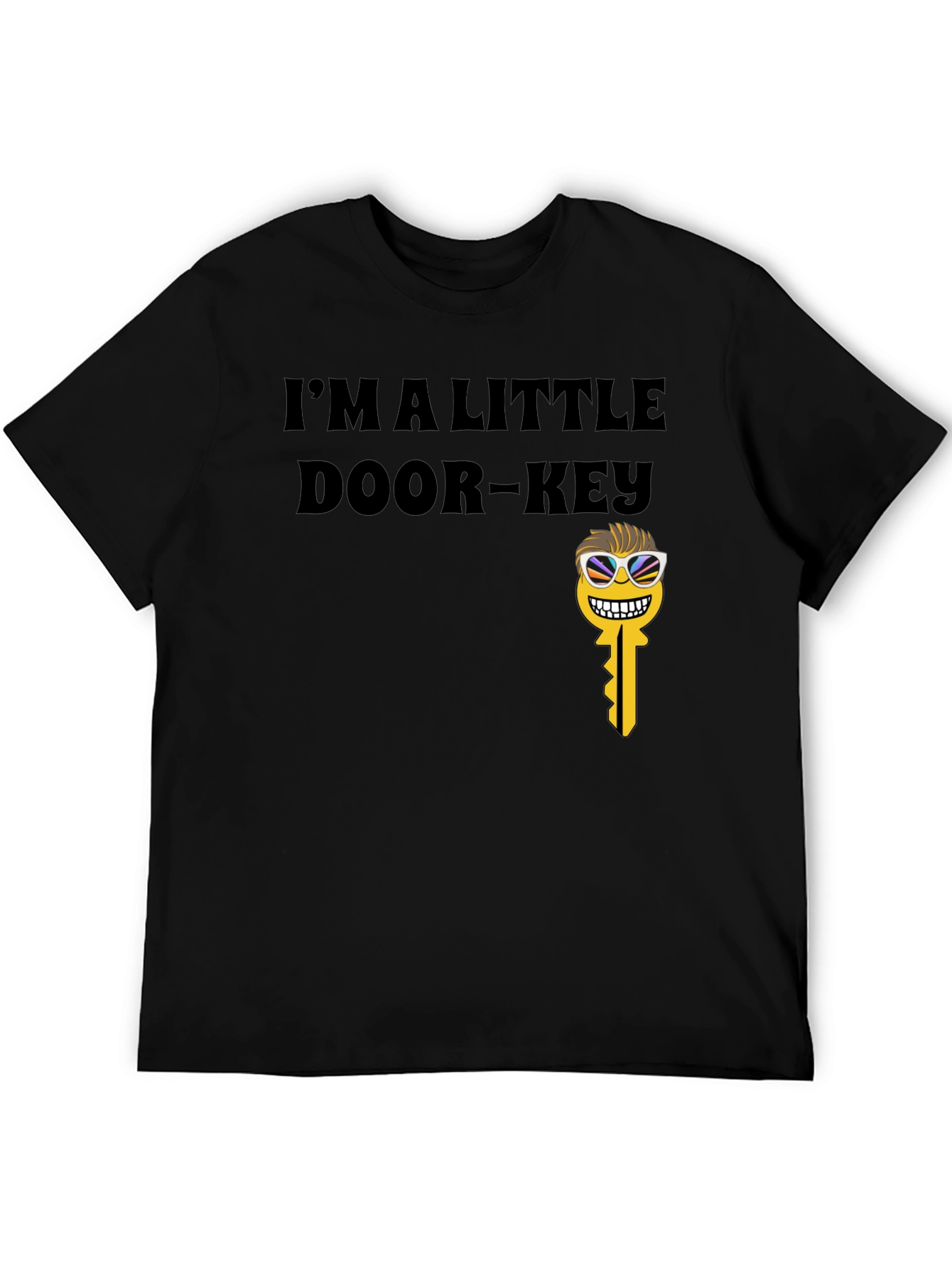 Black I'm A Little Door-Key Graphic Tee view 5