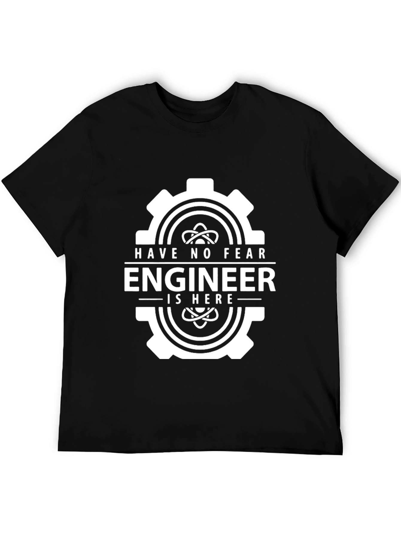 Black Have No Fear Engineer T-Shirt view 5