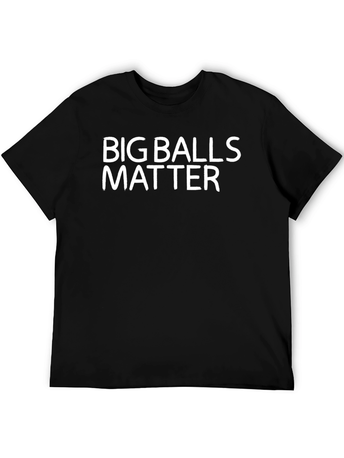 Black Big Balls Matter Graphic T-Shirt - Funny Novelty Tee view 5