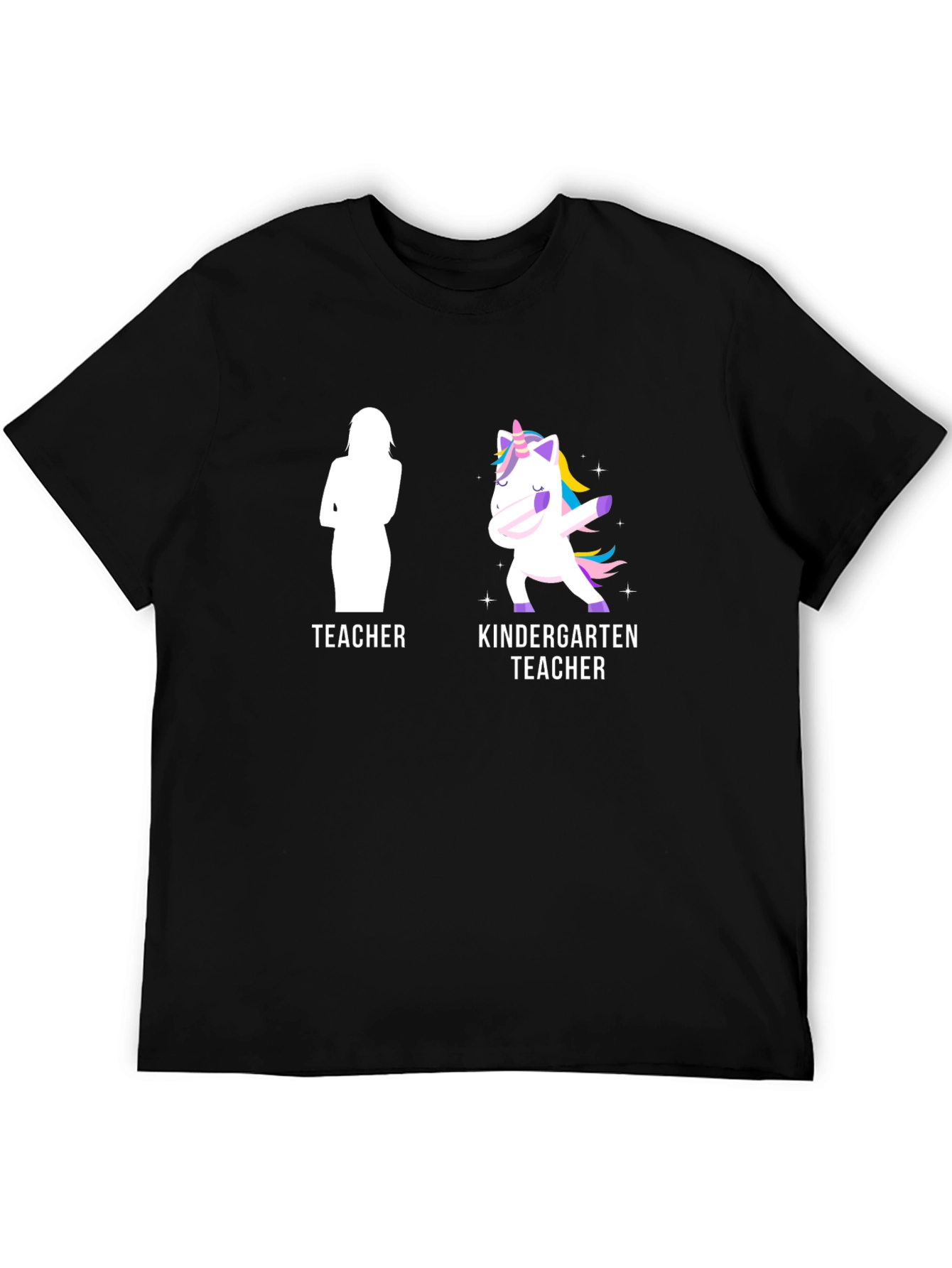 Black Teacher/Kindergarten Teacher Funny T-Shirt view 5