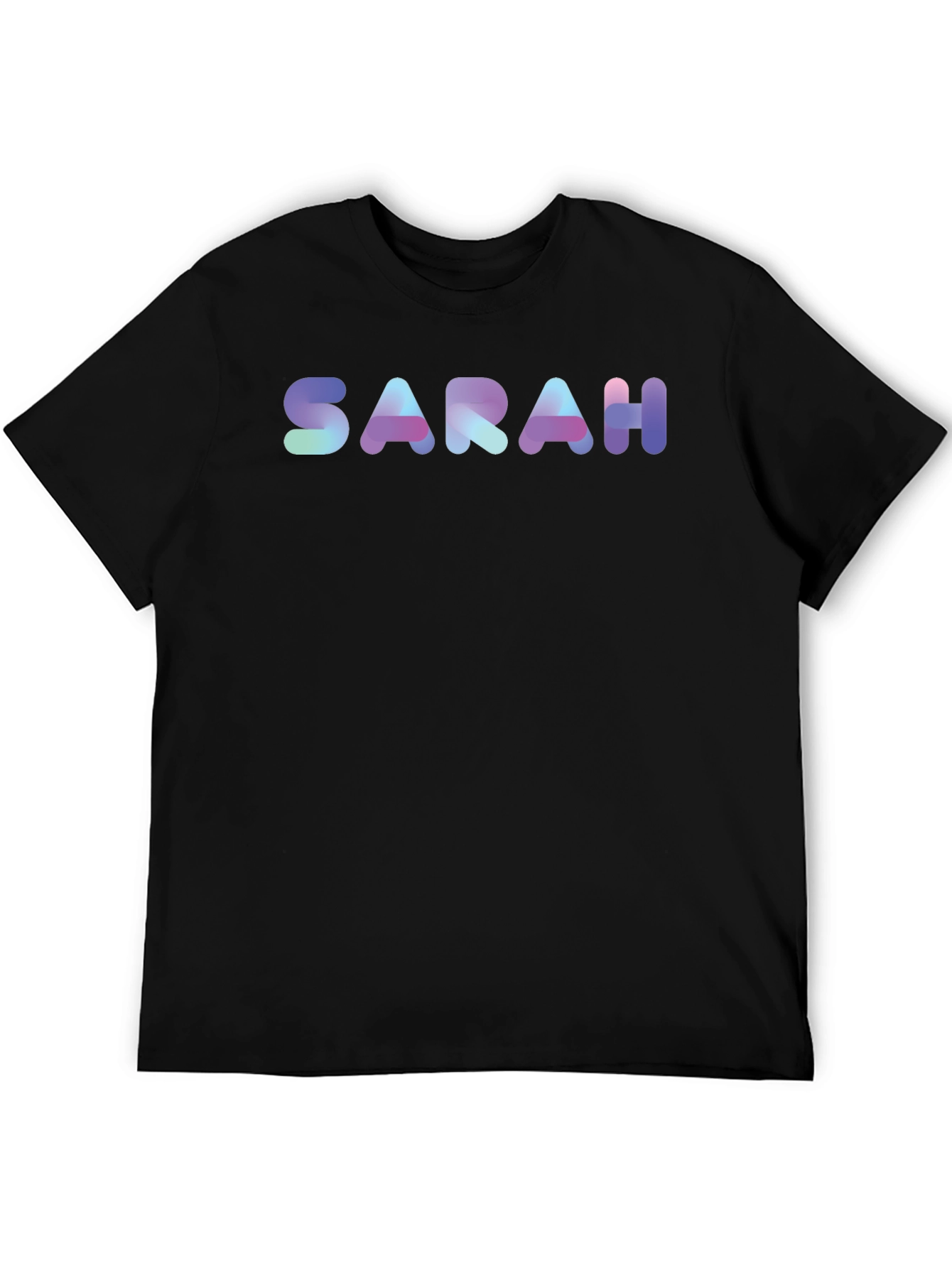 SARAH Custom Name T-Shirt - Unique Gradient Design - 5