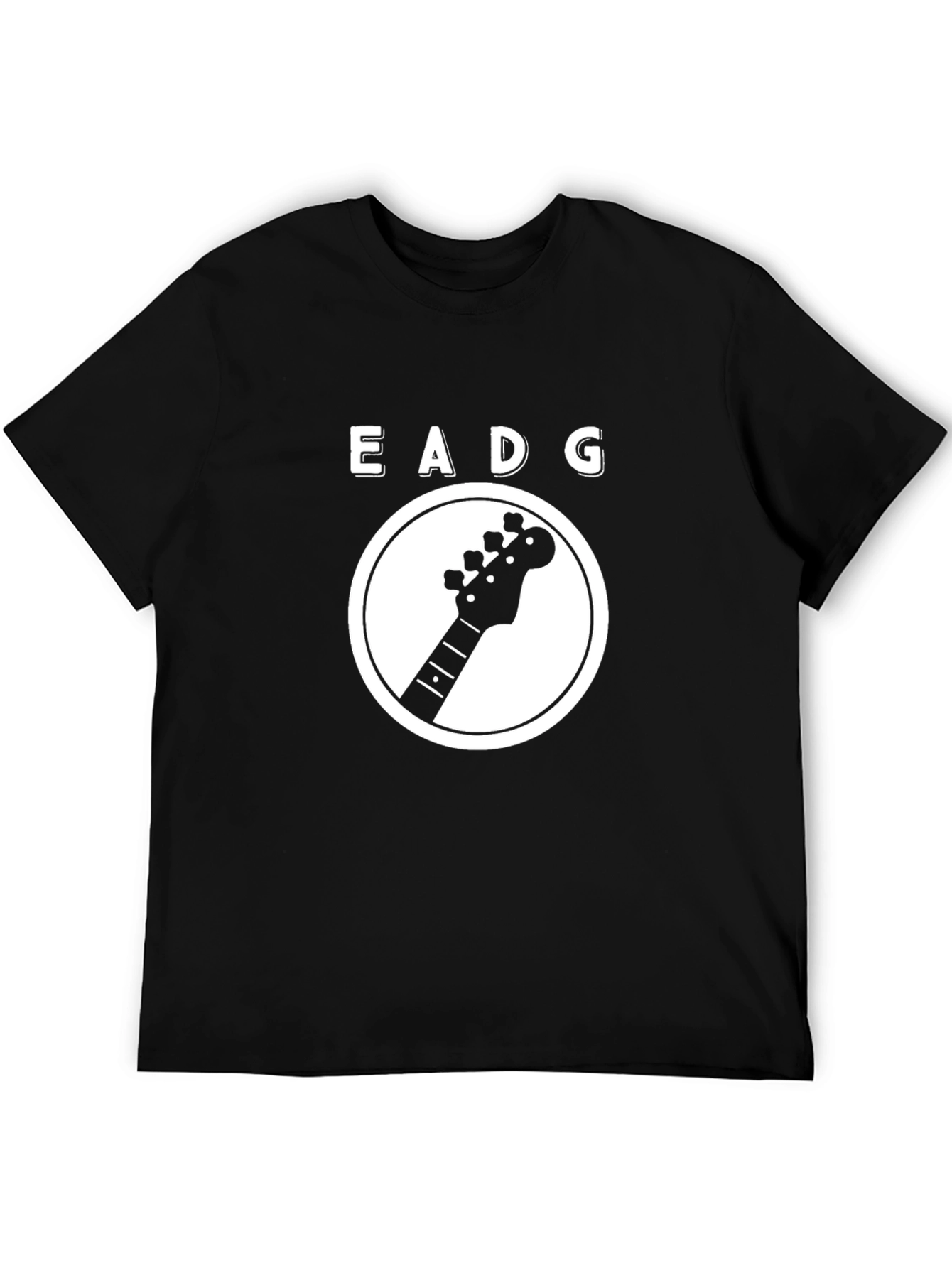 Black Bass Guitar T-Shirt - Musician Apparel view 5