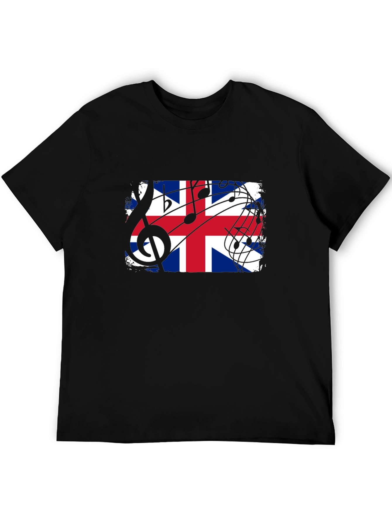 Black Union Jack Music Graphic Tee view 5
