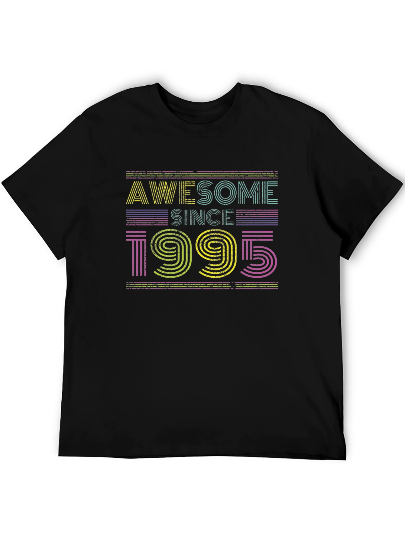 Black Awesome Since 1995 Graphic Tee view 5
