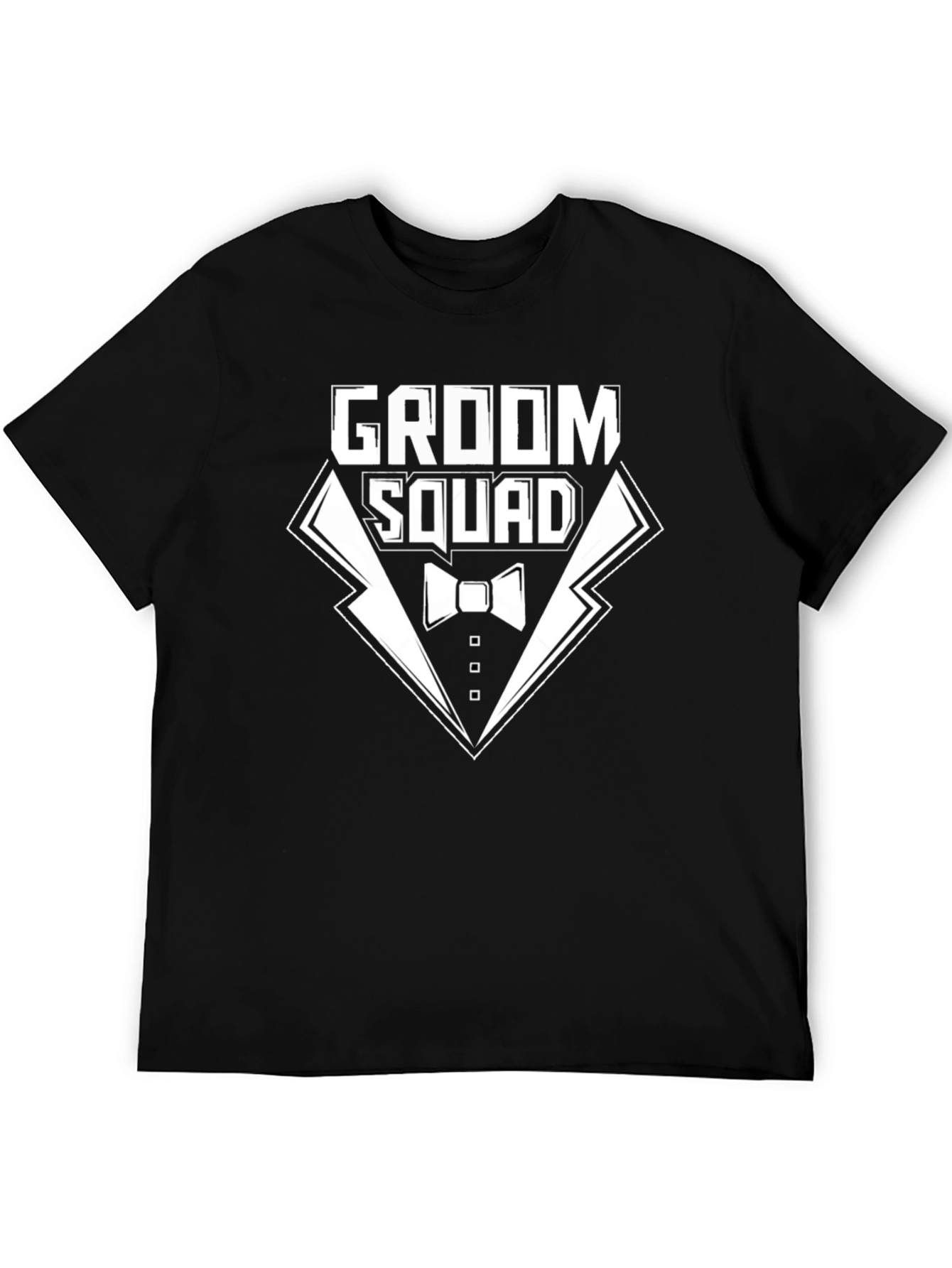 Groom Squad Black T-Shirt Wedding Party Apparel - 5