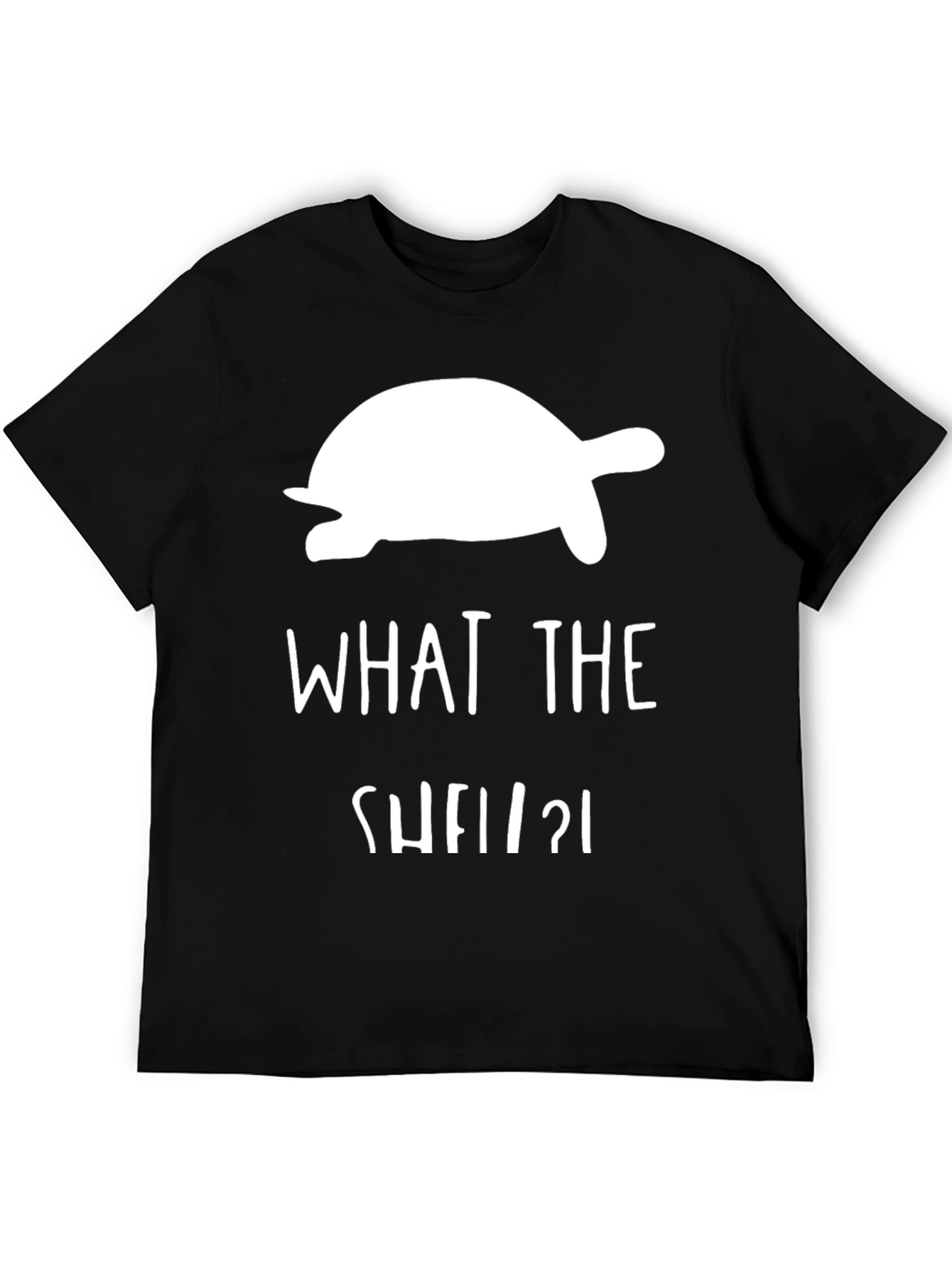 Black What the Shell Turtle T-Shirt view 5