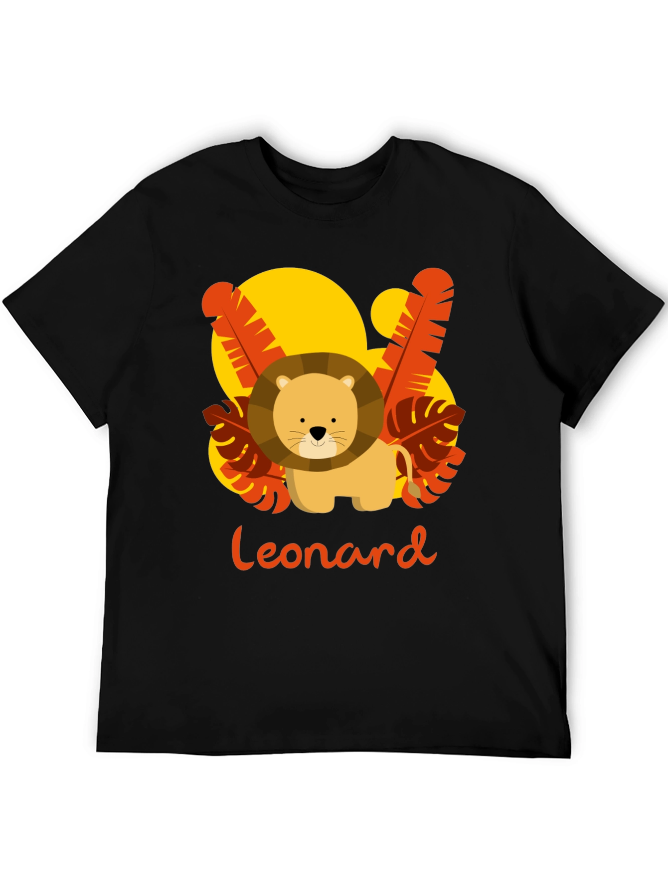 Black Personalized Lion Cub T-Shirt view 5