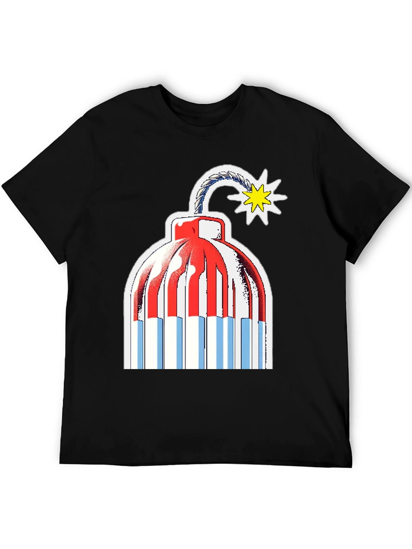 Black Explosive Style: Novelty Bomb Graphic Tee view 5