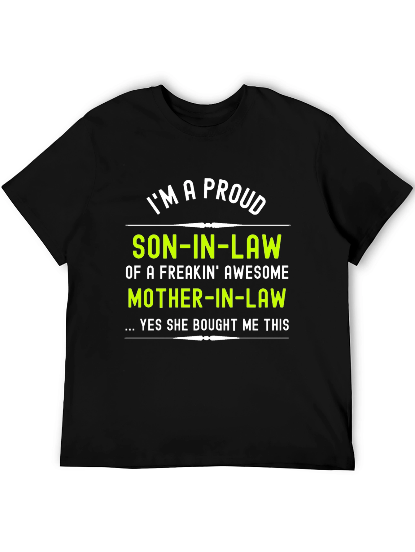 Black Proud Son-In-Law Graphic T-Shirt view 5