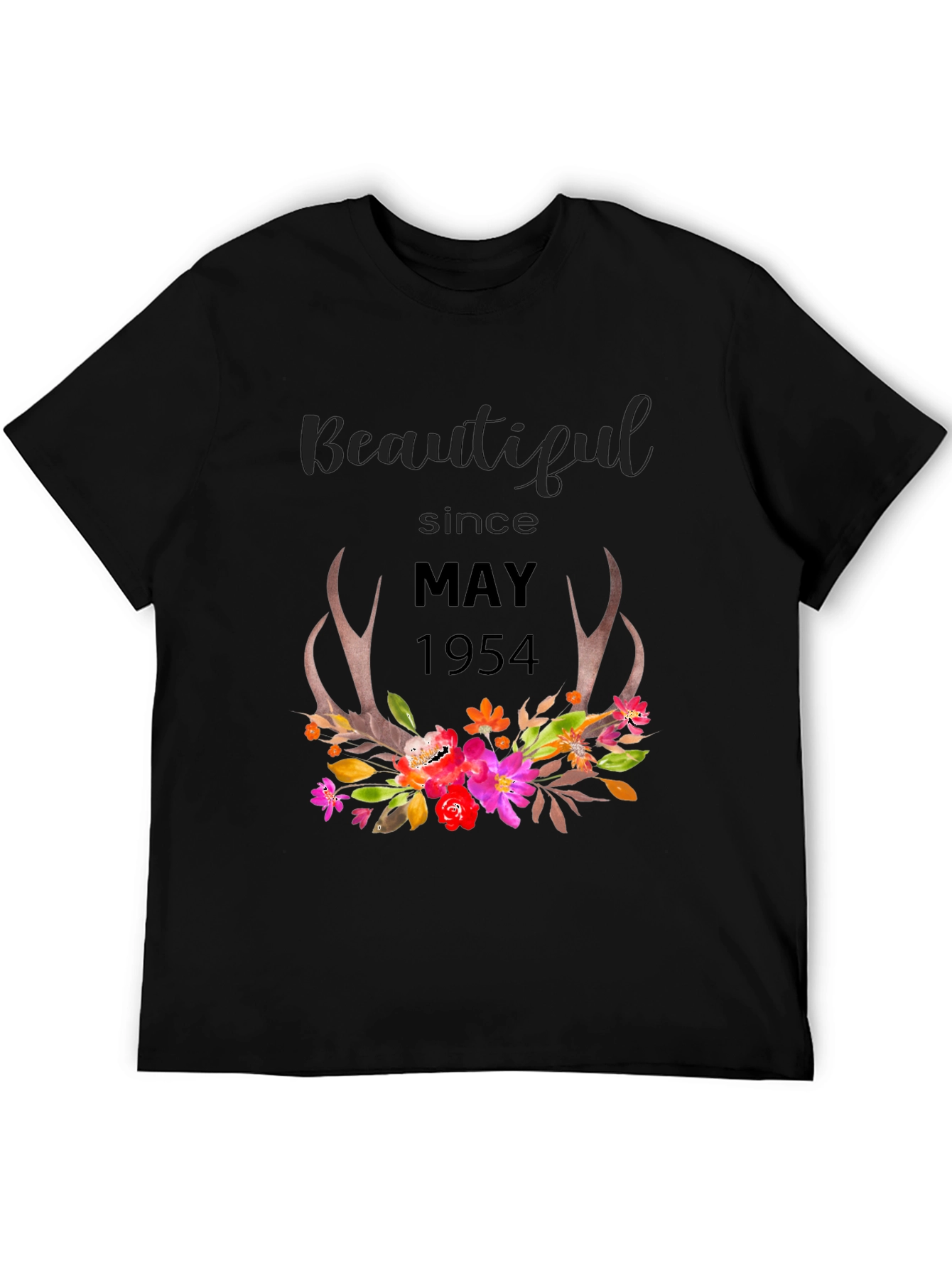 Black Beautiful Since May 1954 Floral Tee view 5
