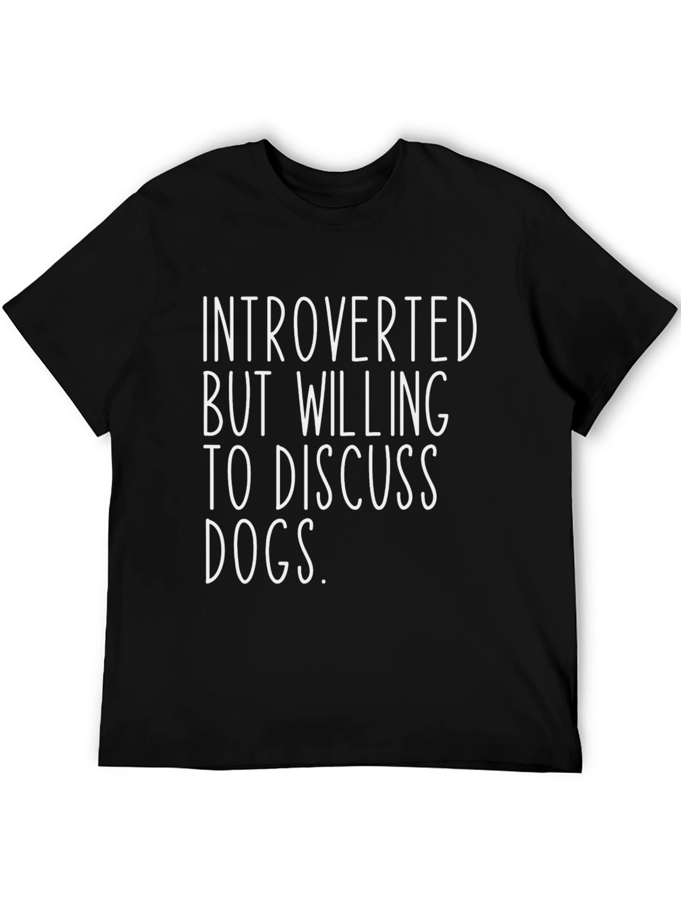Black Introverted Dog Lover Graphic Tee view 5
