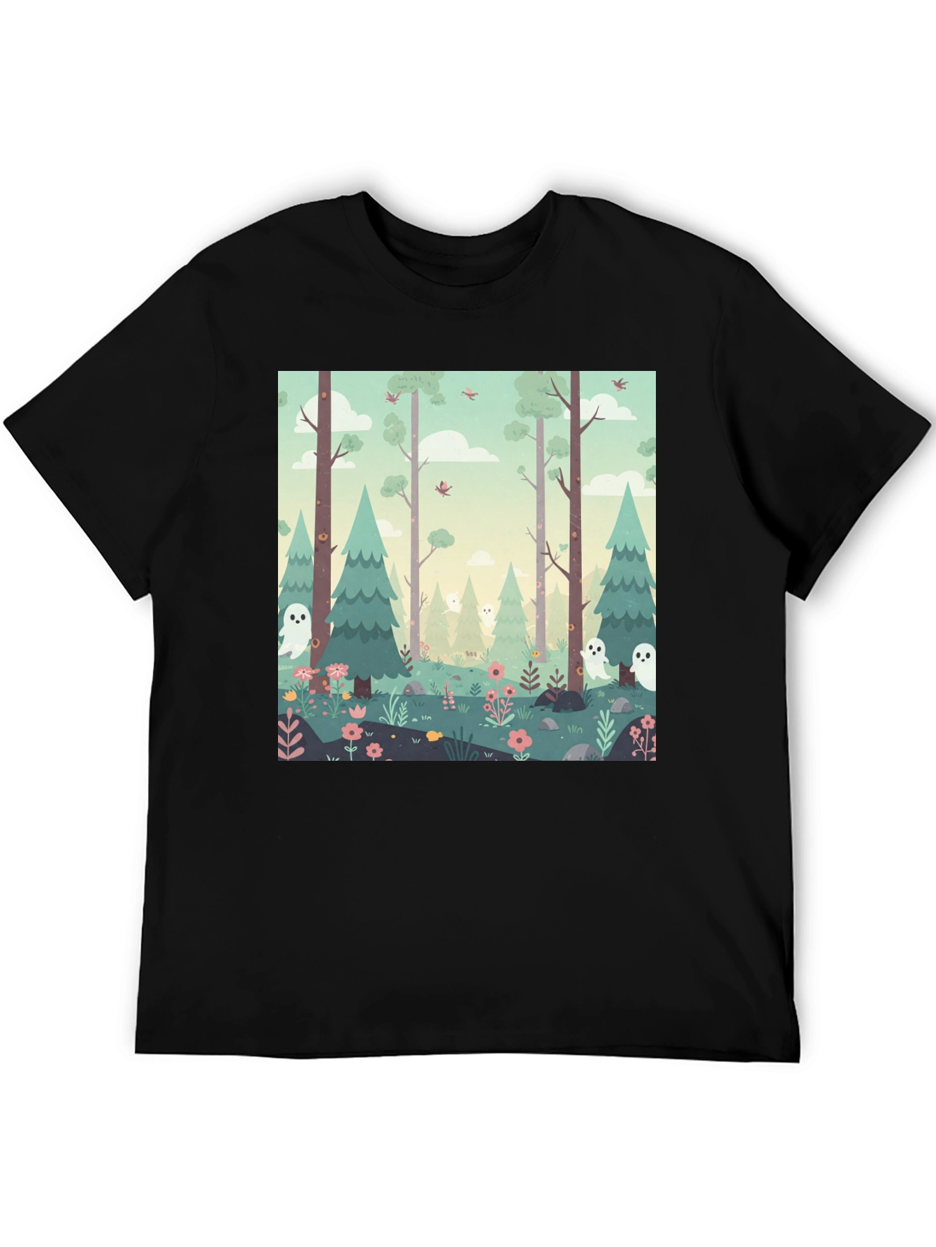 Spooky Forest Graphic Tee - Unique Halloween T-Shirt - 5