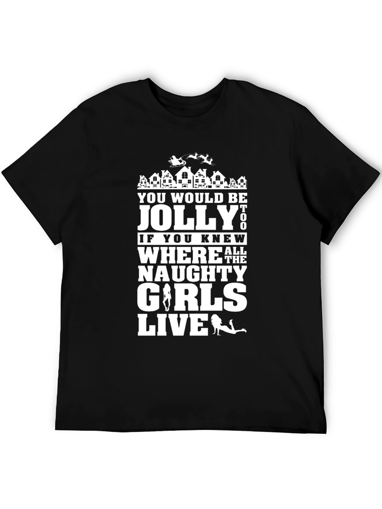 Black Jolly Naughty Girls T-Shirt view 5