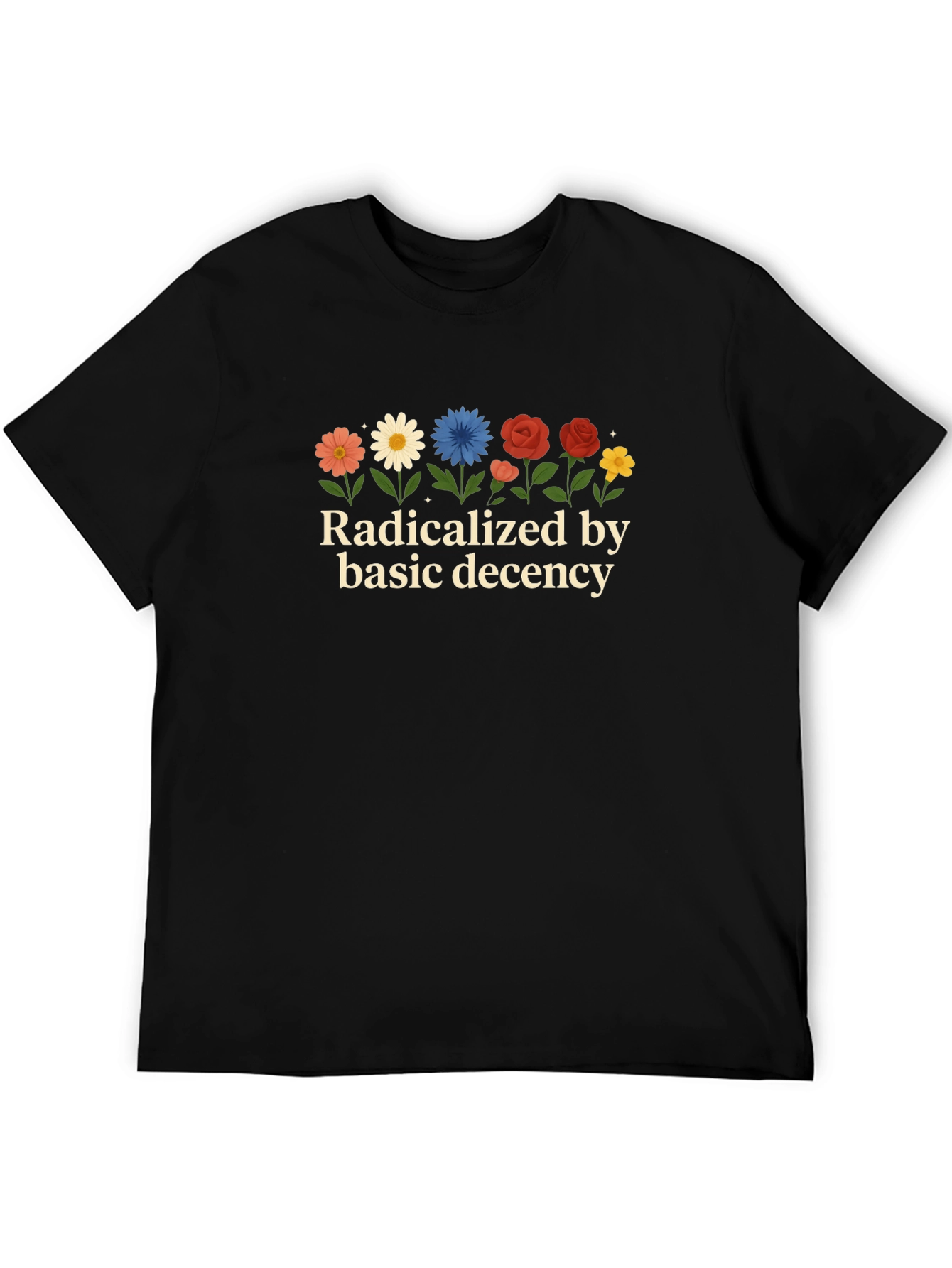 Black Radicalized by Decency Graphic Tee view 5