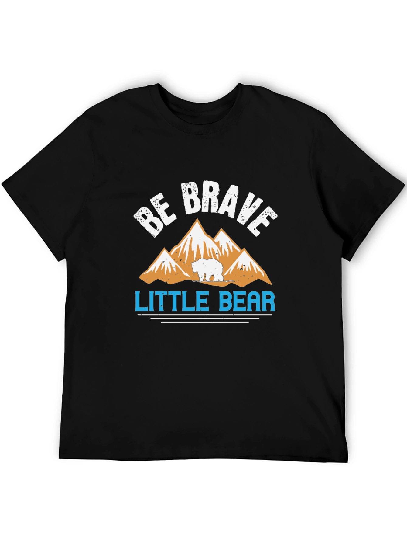 Black Be Brave Little Bear Graphic T-Shirt view 5