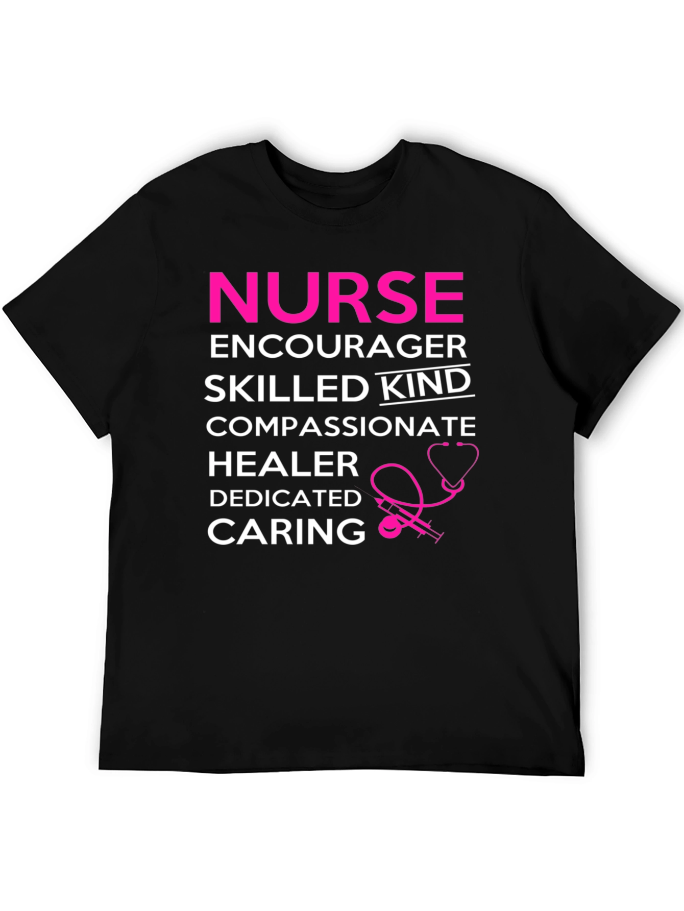 Black Nurse Definition T-Shirt: Encourager, Skilled, Kind, Compassionate view 5