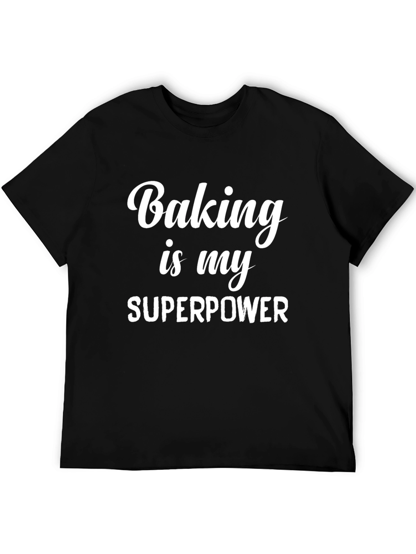 Black Baking is My Superpower T-Shirt - Baker Gift view 5