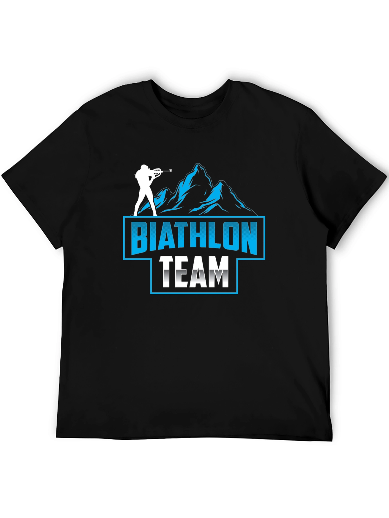 Black Biathlon Team T-Shirt - Black view 5