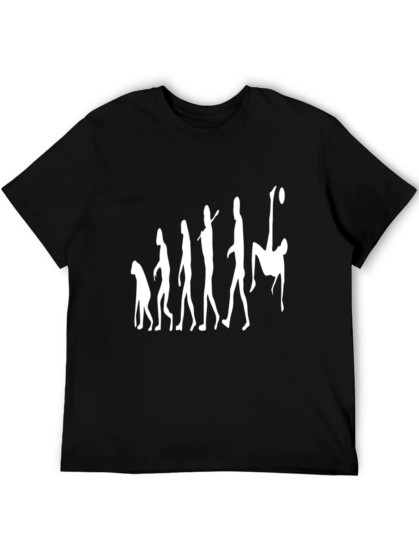 Black Evolution of Soccer Black Graphic Tee view 5