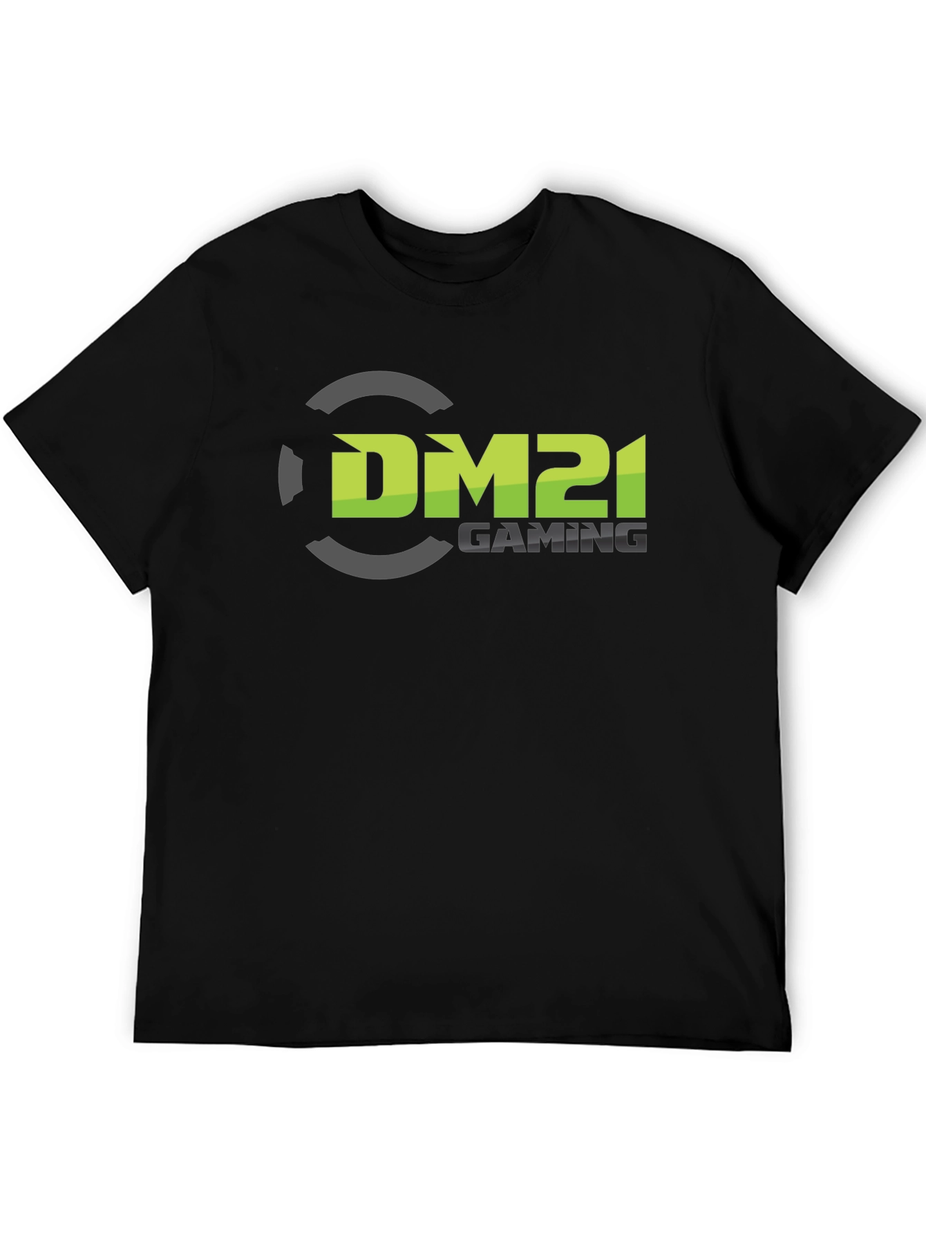 Black DM21 Gaming Black T-Shirt view 5