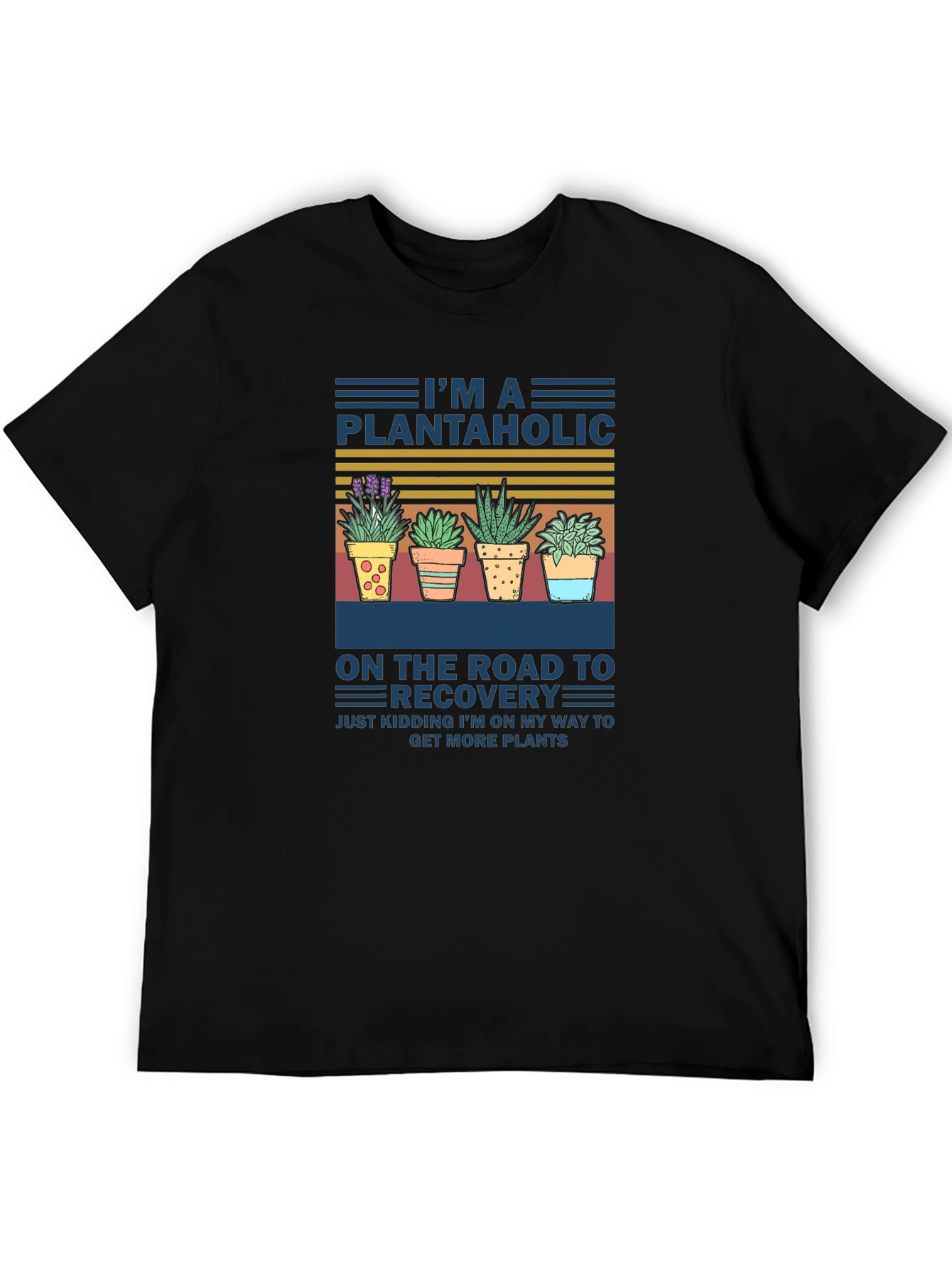Black Plantaholic T-Shirt - Potted Plant Lover Tee view 5