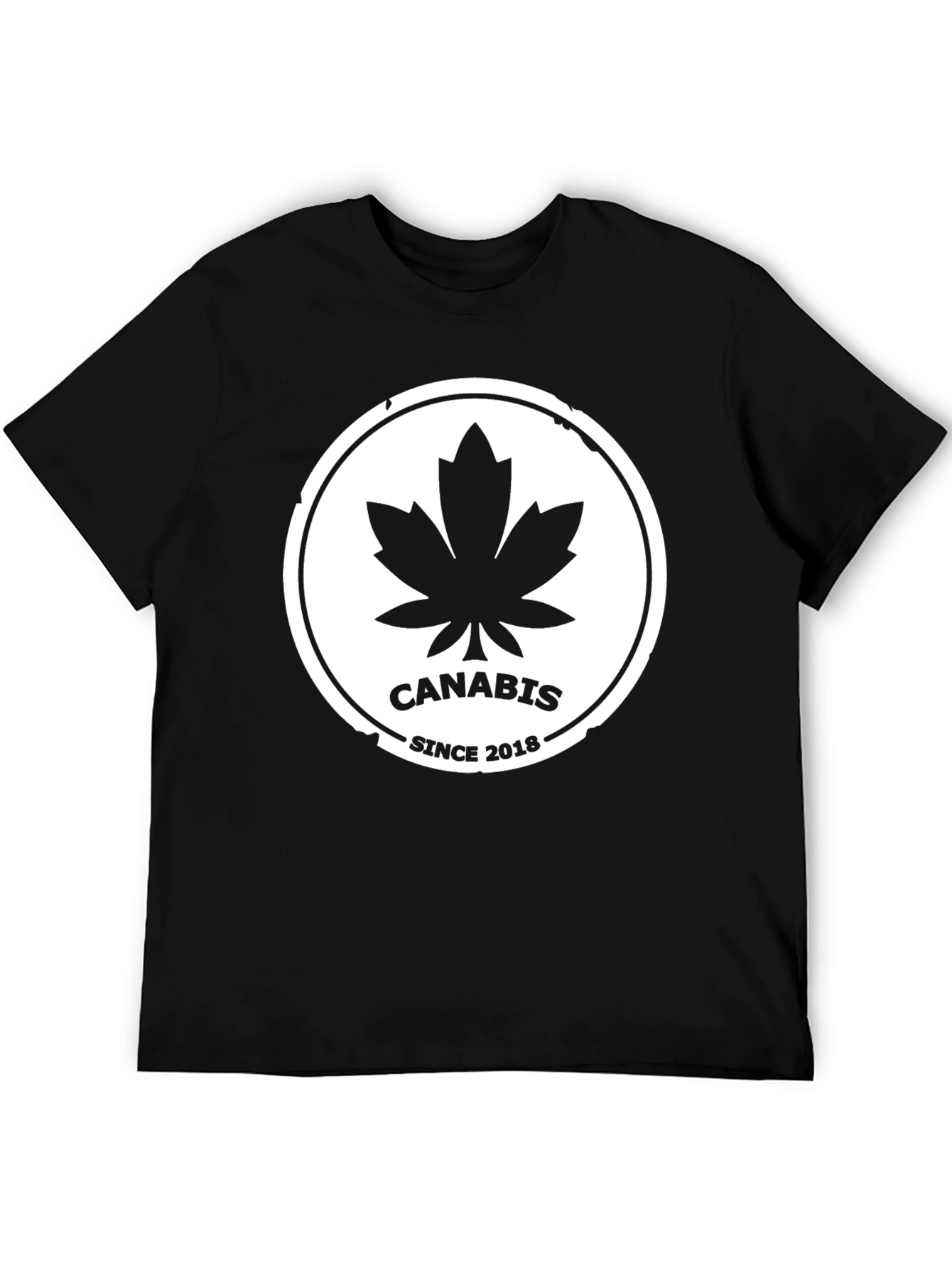 Black Cannabis Since 2018 Black T-Shirt view 5