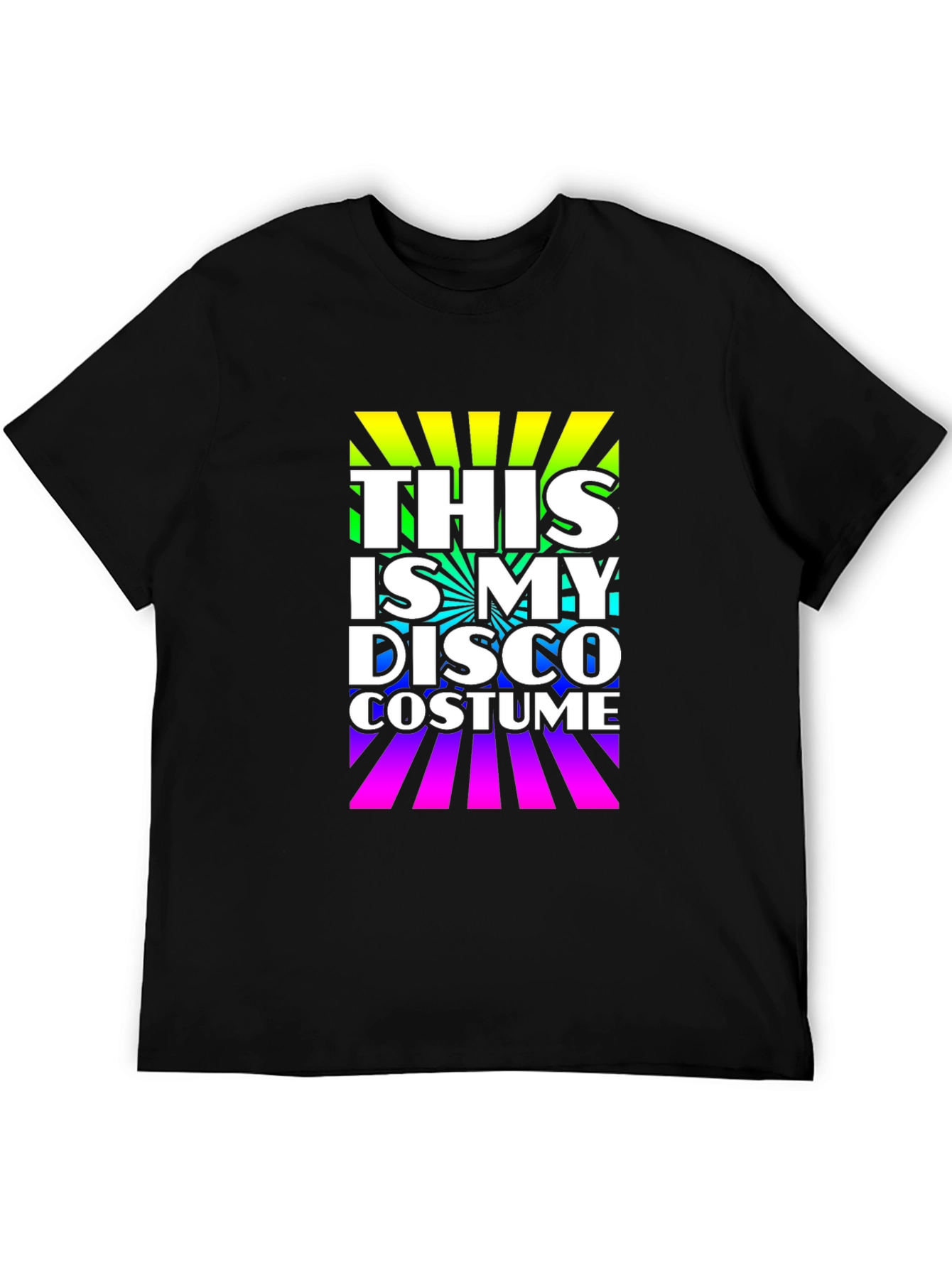 Black Disco Costume T-Shirt - Retro Party Tee view 5