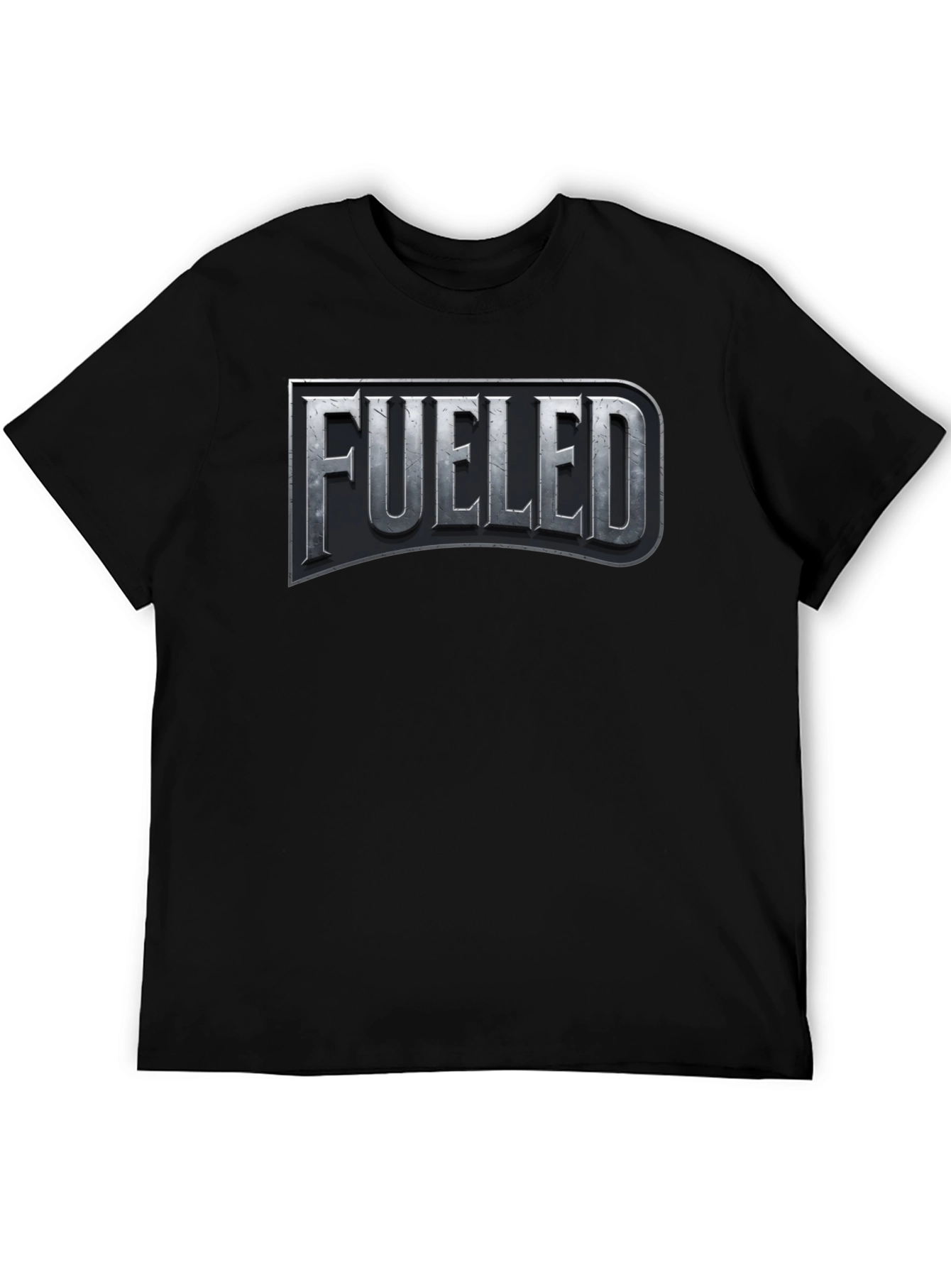 Black Fueled Graphic T-Shirt - Black Crew Neck view 5