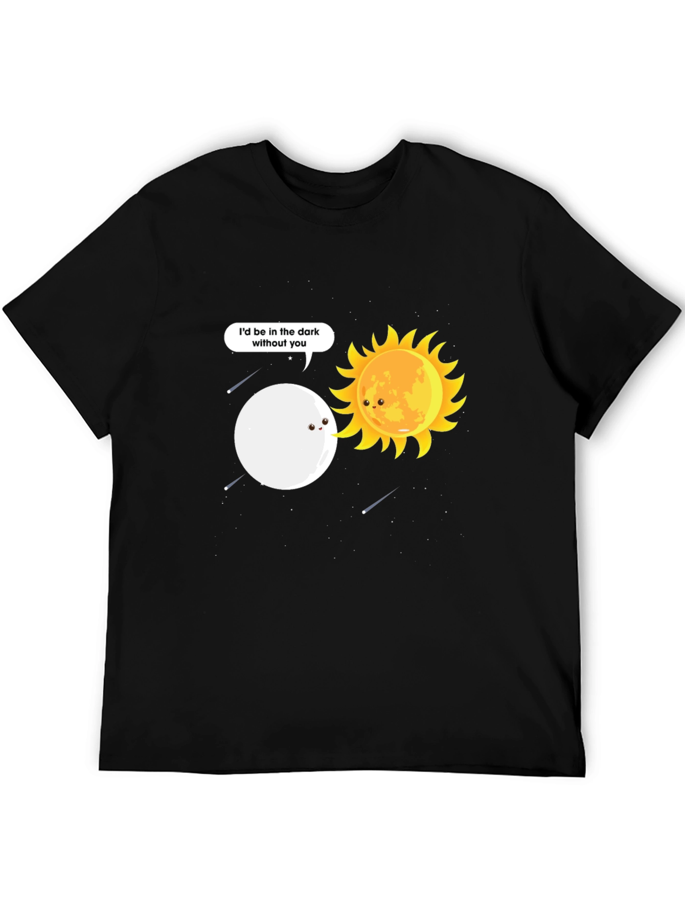 Black Sun and Moon Graphic Tee - I'd Be in the Dark Without You view 5