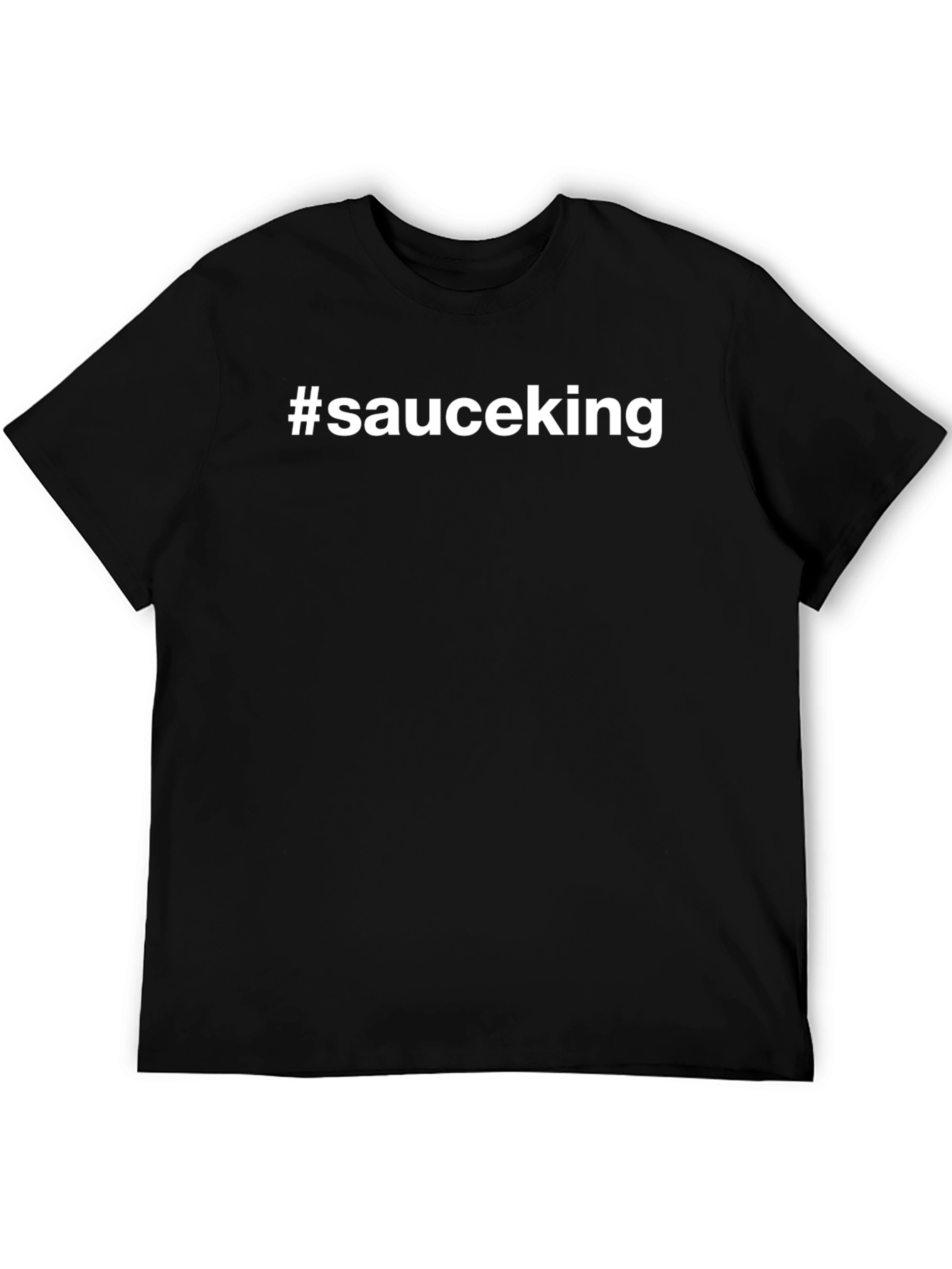 Black #sauceking Black Crew Neck T-Shirt view 5