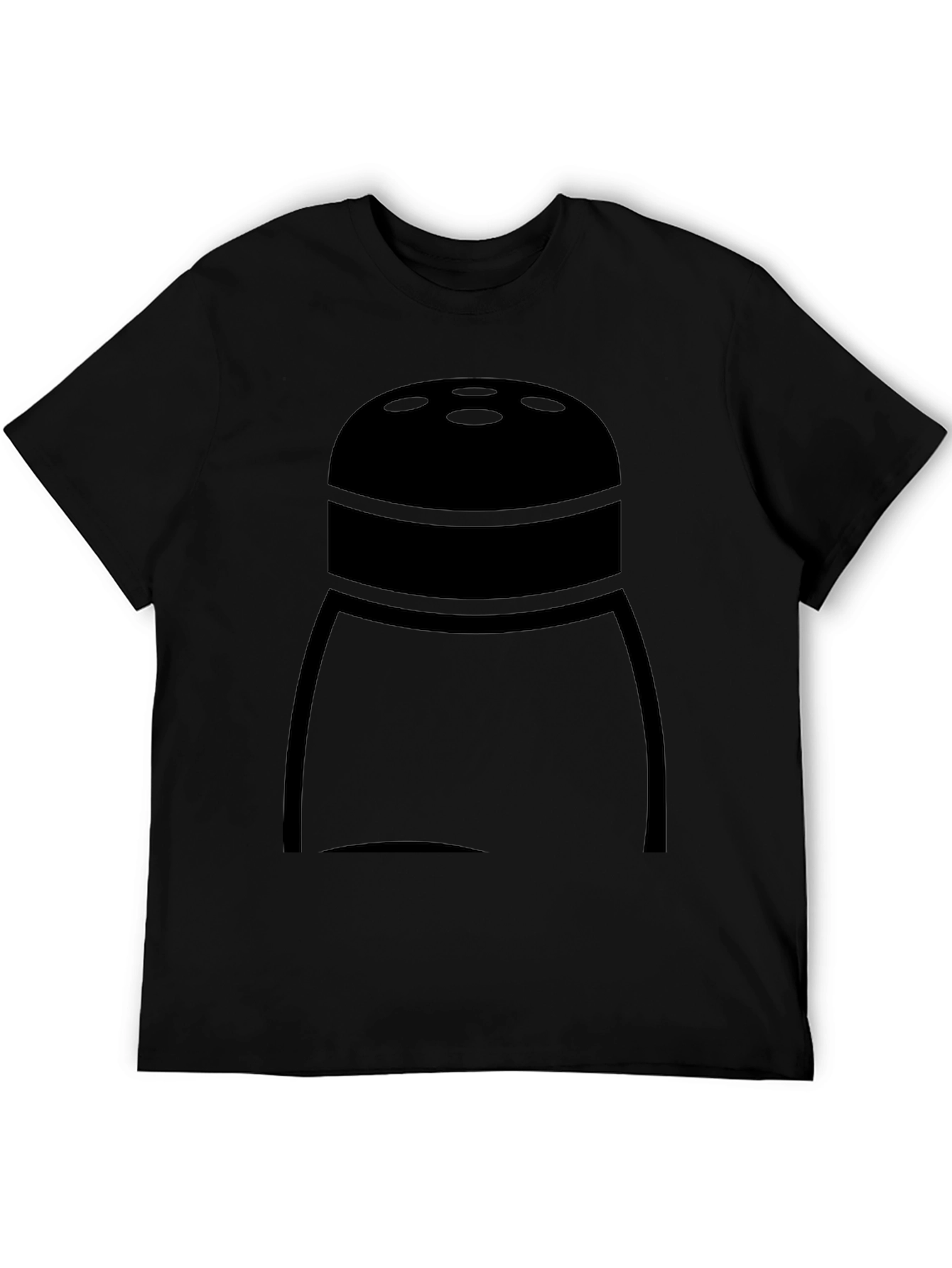 Black Salt Shaker Graphic T-Shirt - Funny Food Tee view 5
