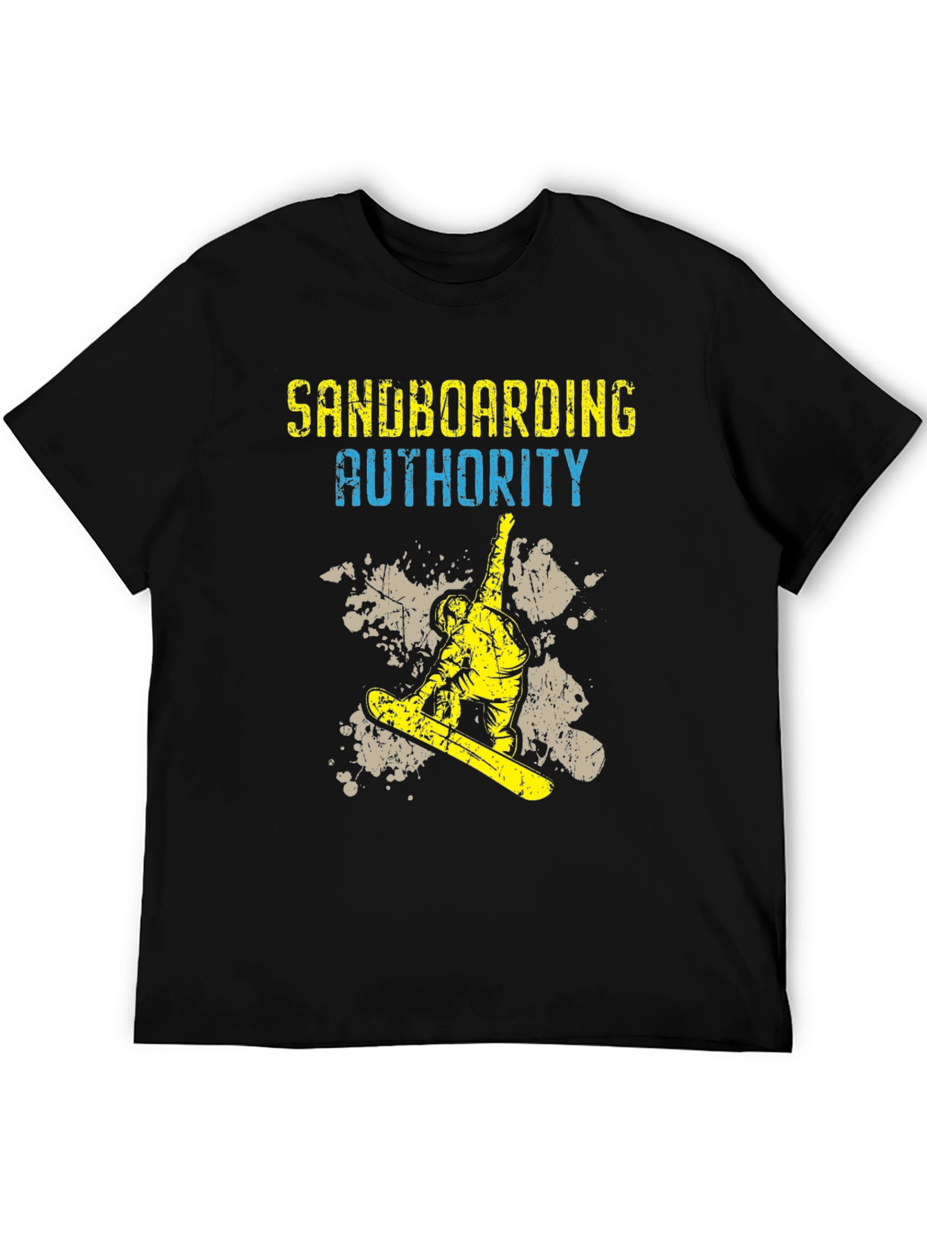 Black Sandboarding Authority Graphic Tee view 5