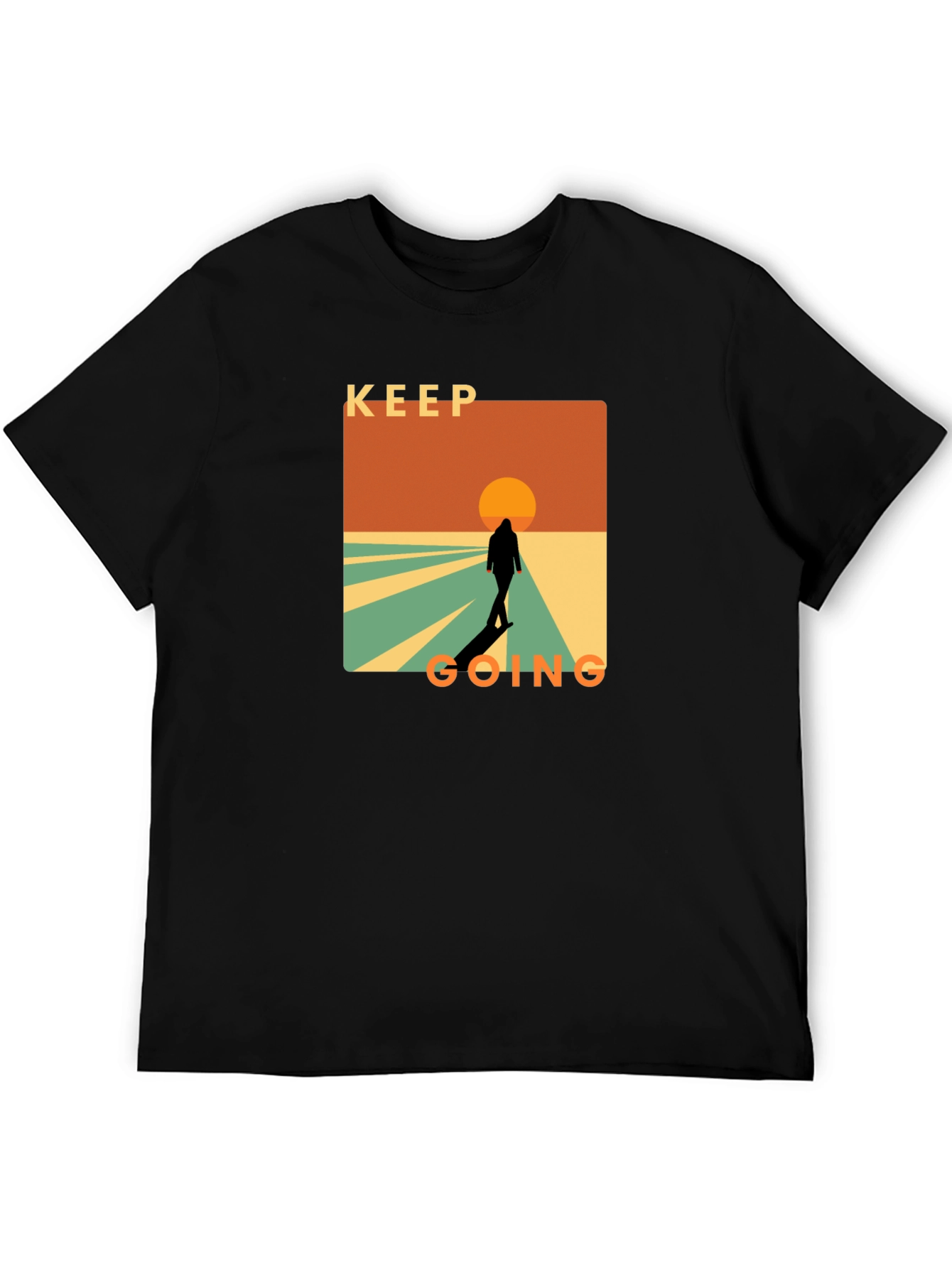 Keep Going Graphic T-Shirt - Motivational Design - 5