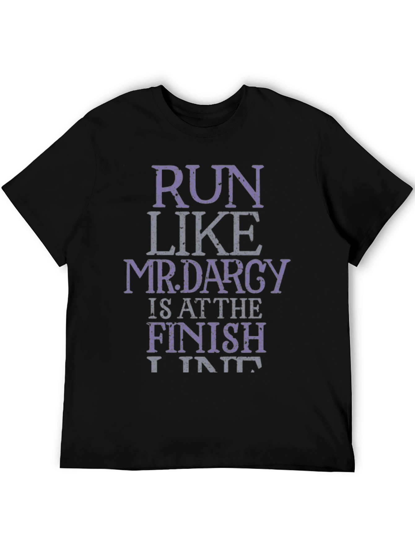 Black Run Like Mr. Darcy T-Shirt Funny Novelty Tee view 5