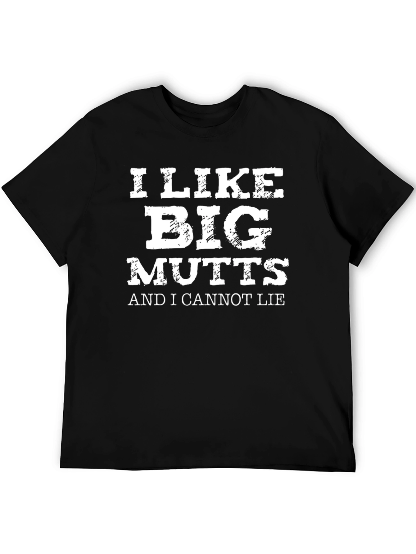 Black I Like Big Mutts Funny Graphic T-Shirt view 5