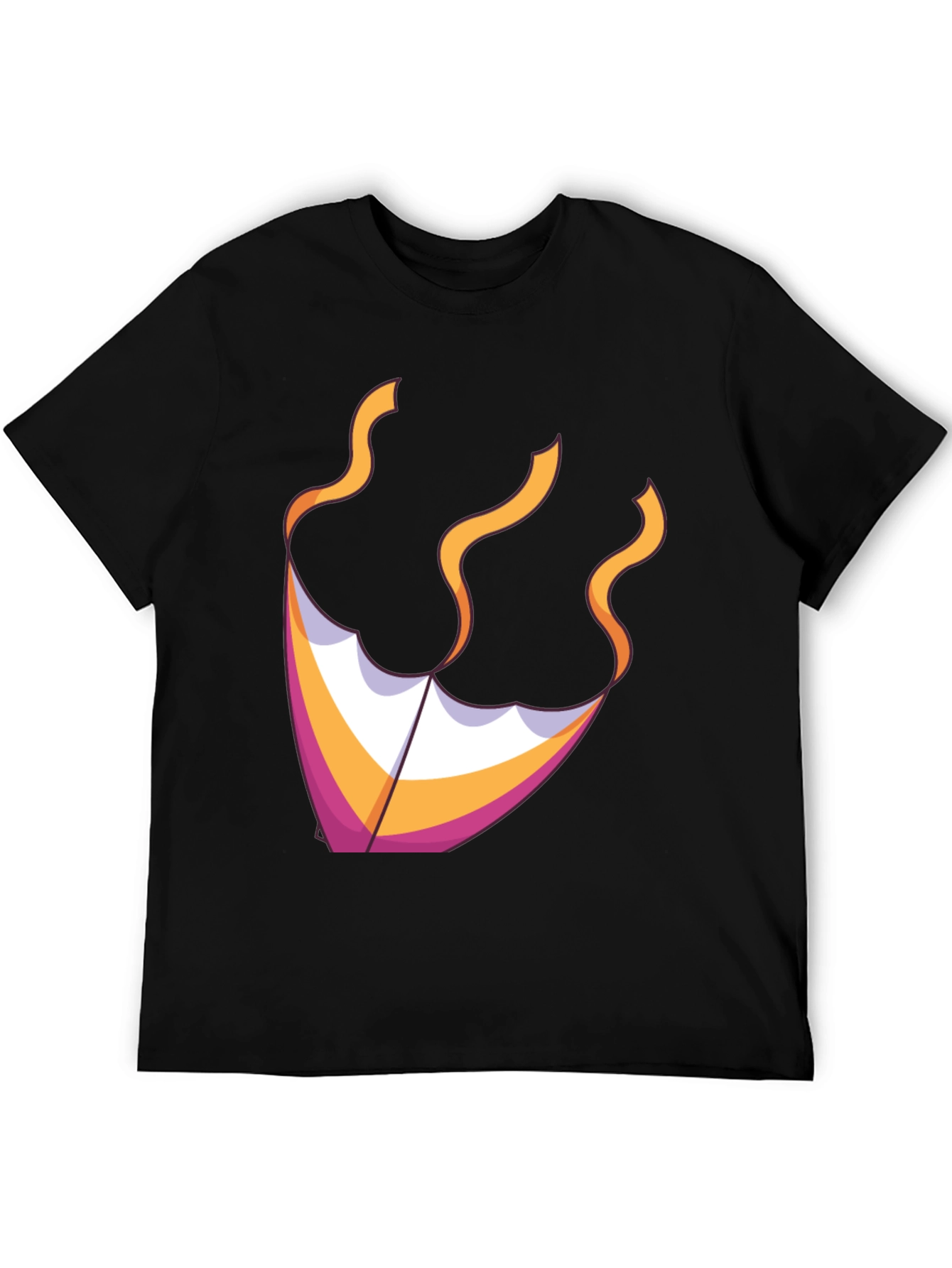 Black Kite Graphic Tee - Black Cotton Blend view 5