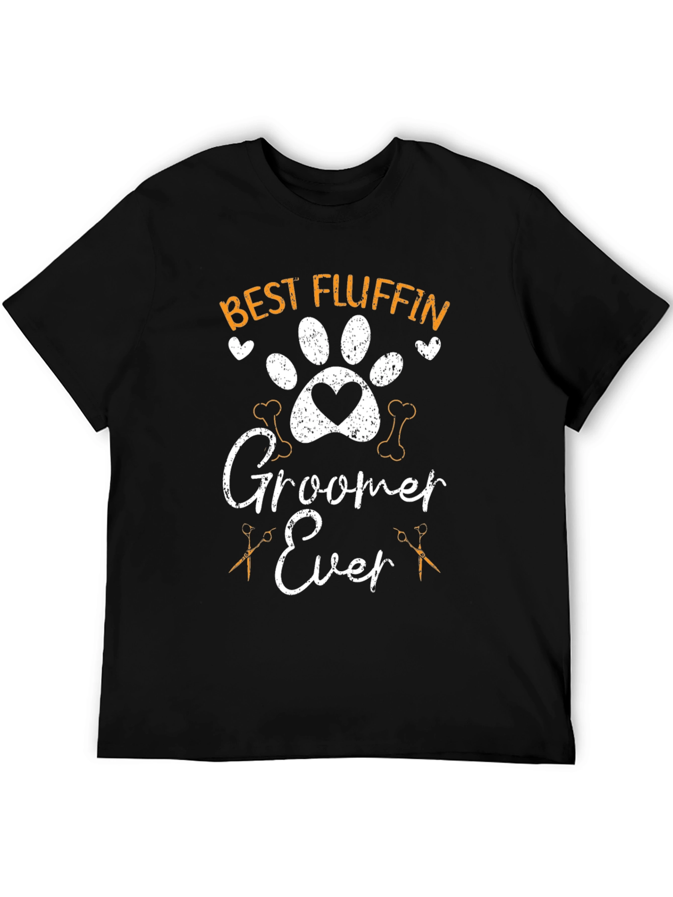 Black Best Fluffin' Groomer Ever T-Shirt - Dog Lover Apparel view 5