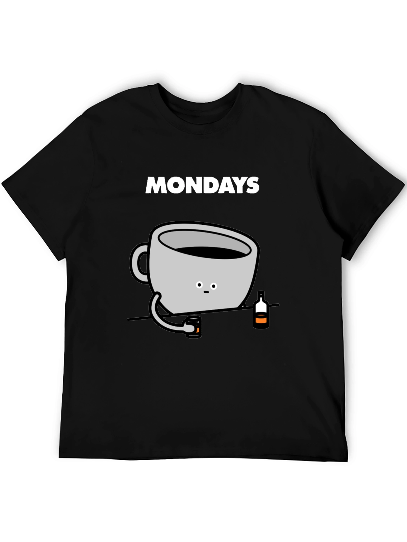 Black Mondays Coffee Mug Graphic Tee - Soft Cotton T-Shirt view 5